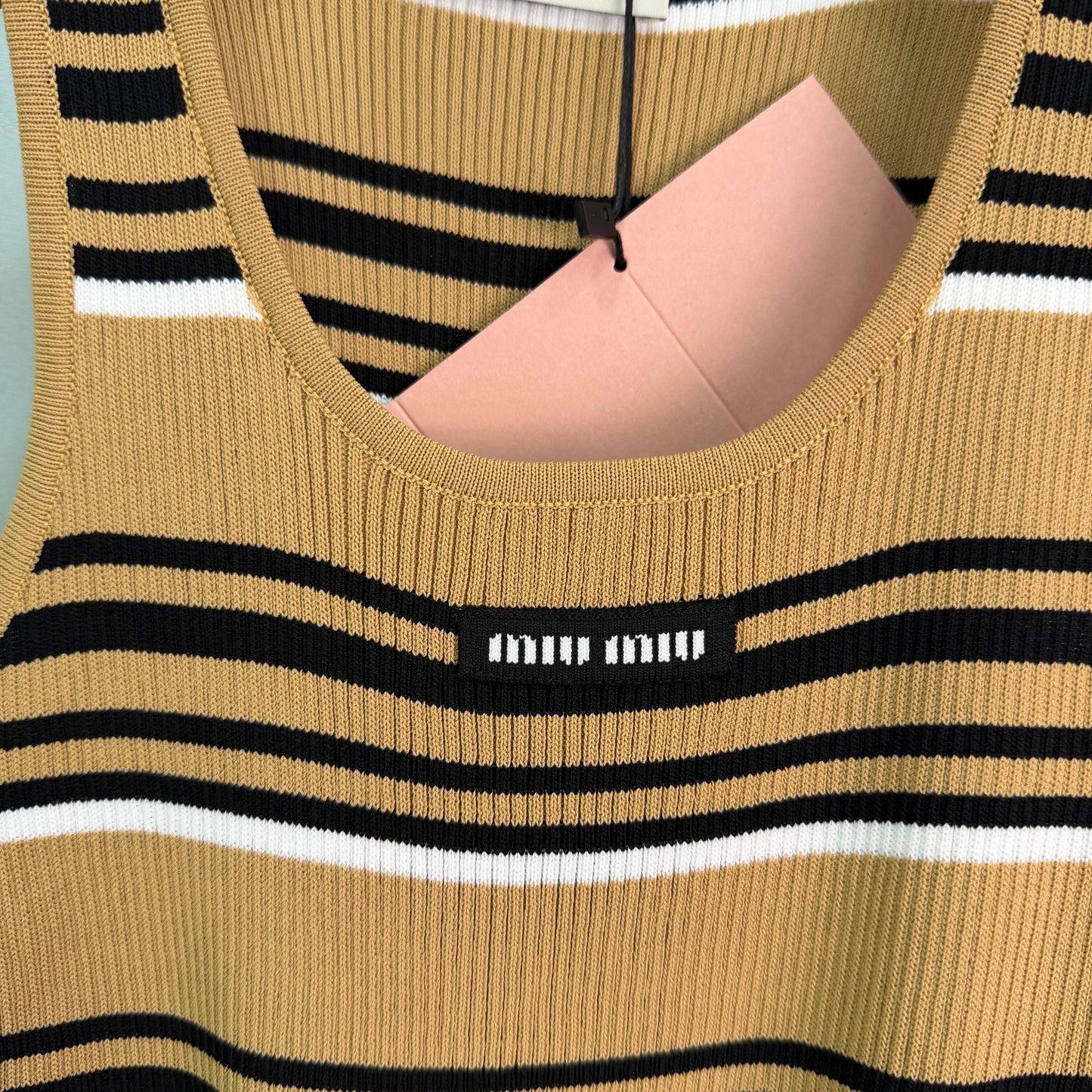 26SS NEW Striped knitted vest