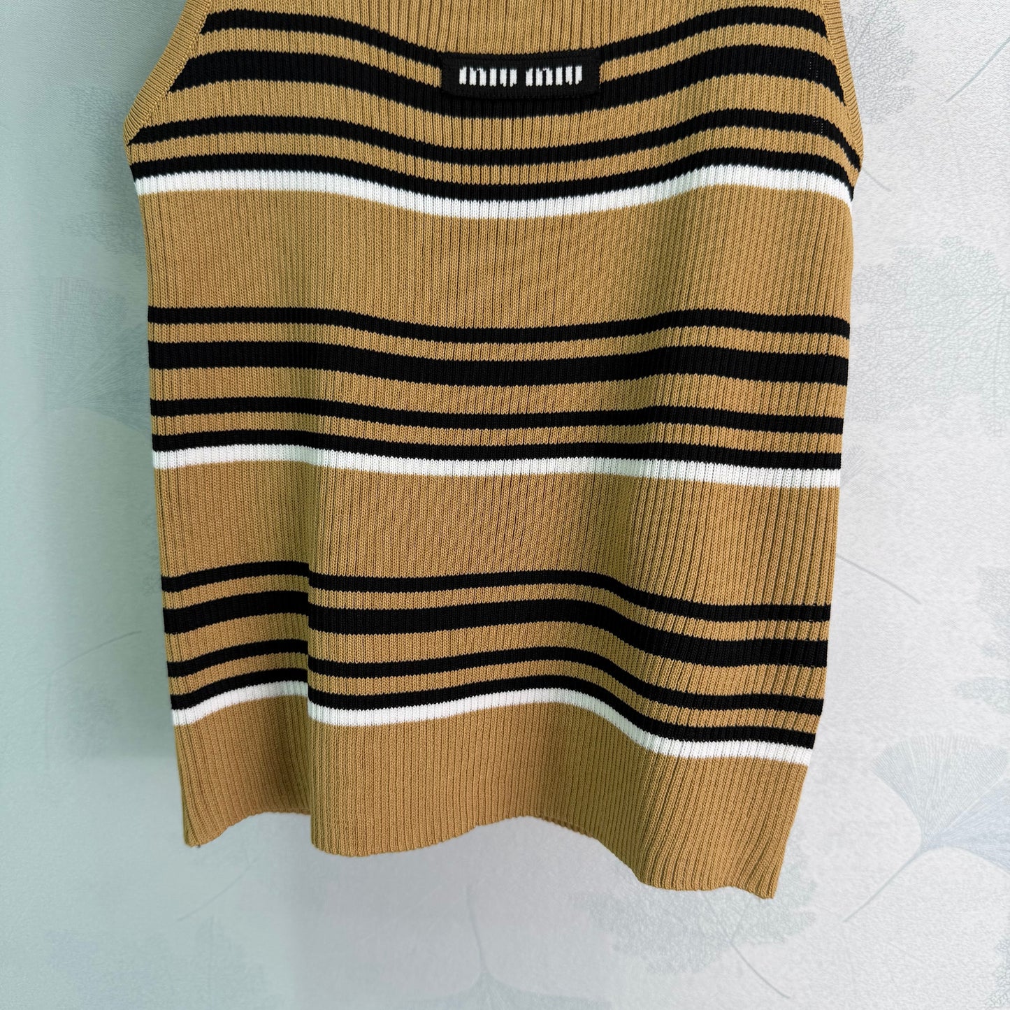 26SS NEW Striped knitted vest