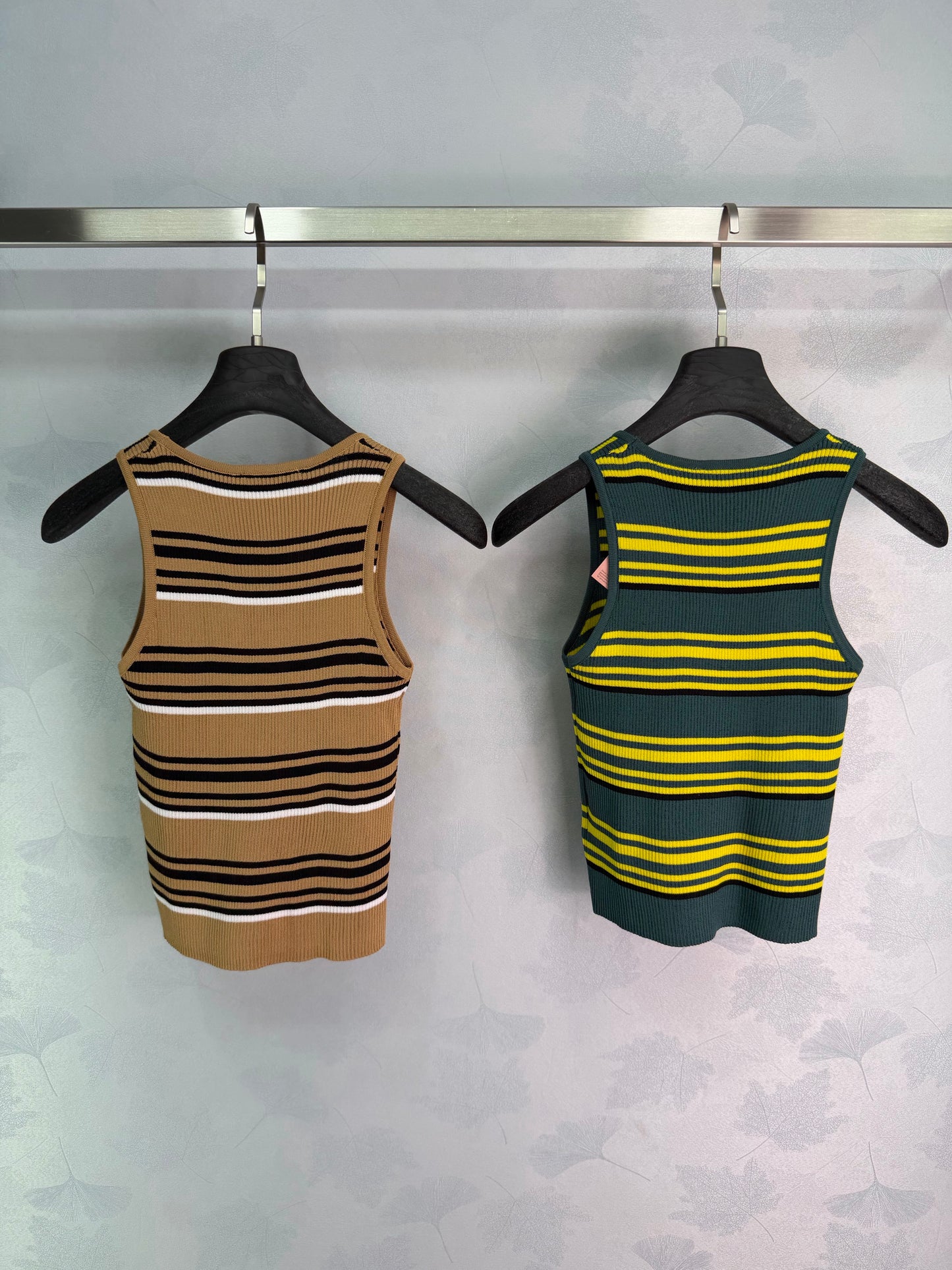26SS NEW Striped knitted vest