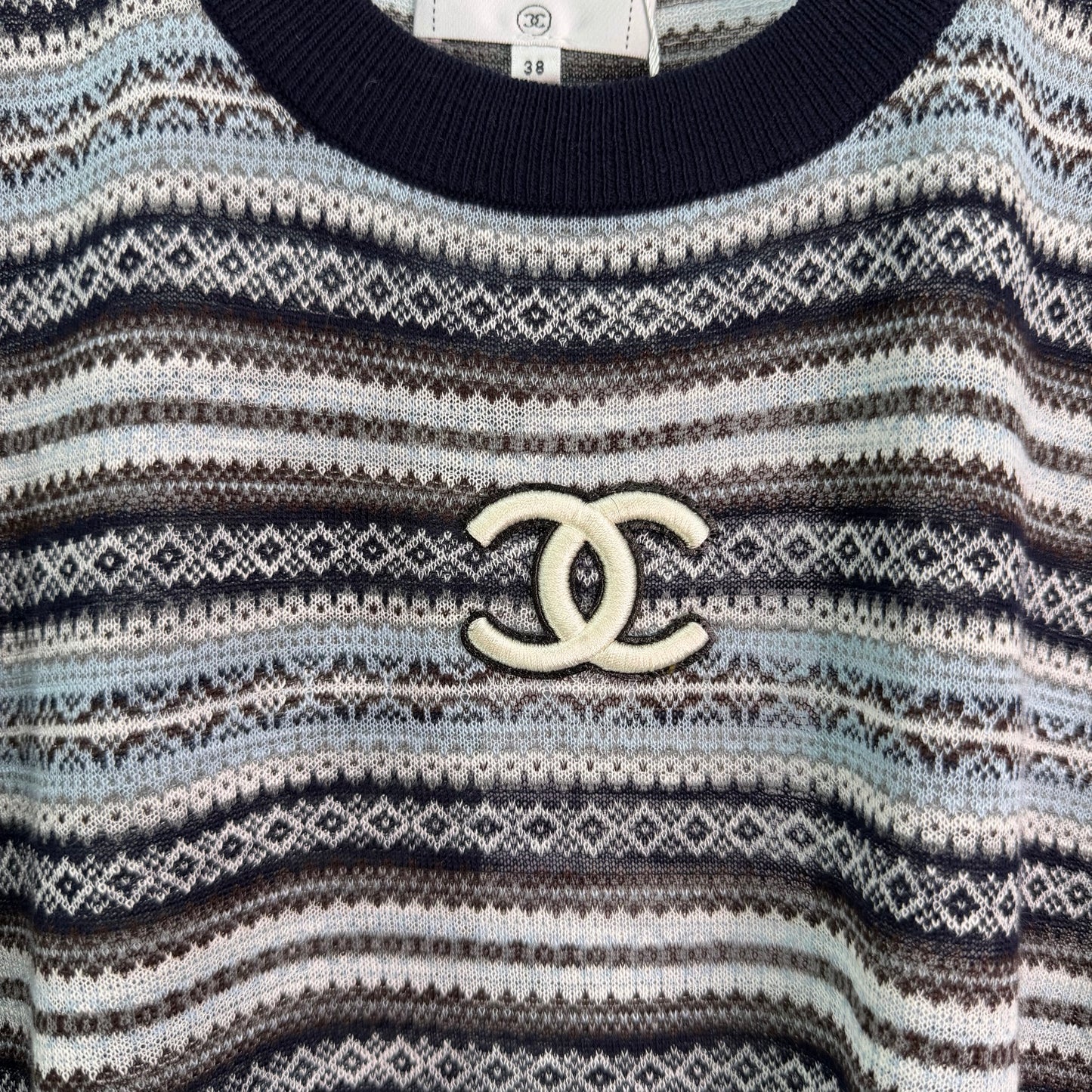 26SS NEW Striped knitted short sleeves