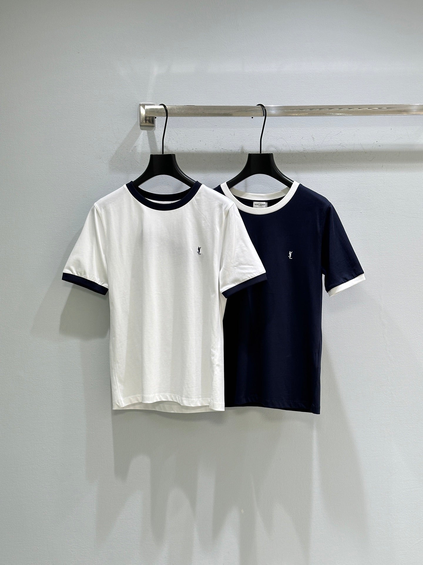26SS NEW Round neck T-shirt with micro logo embroidery on the chest