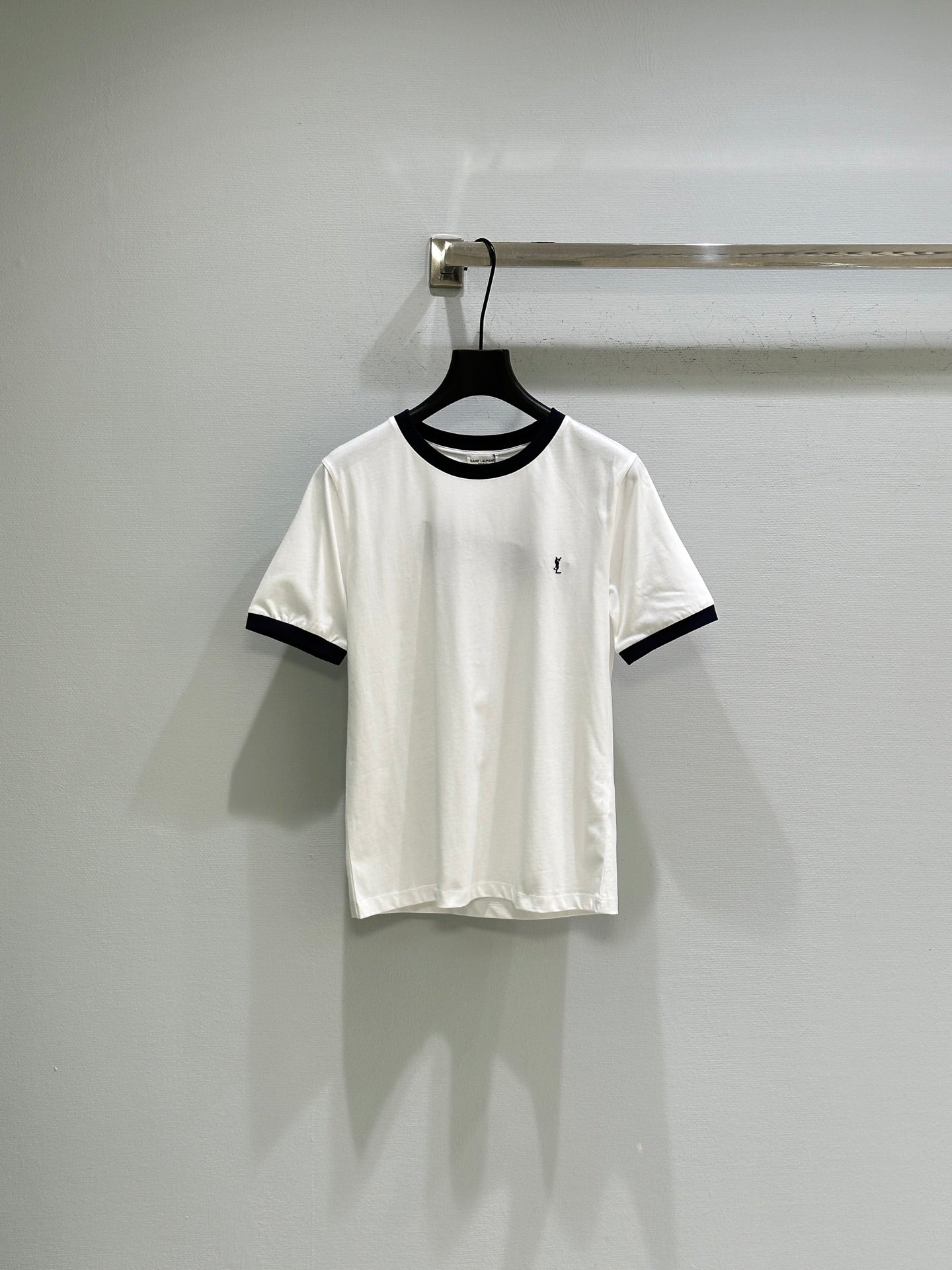 26SS NEW Round neck T-shirt with micro logo embroidery on the chest