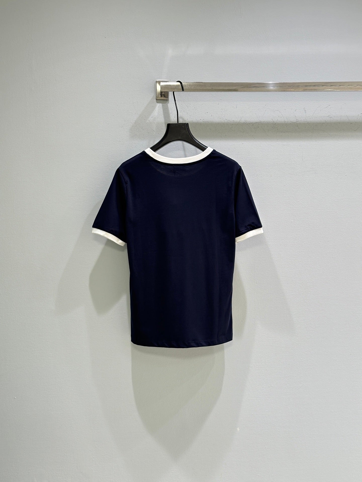 26SS NEW Round neck T-shirt with micro logo embroidery on the chest