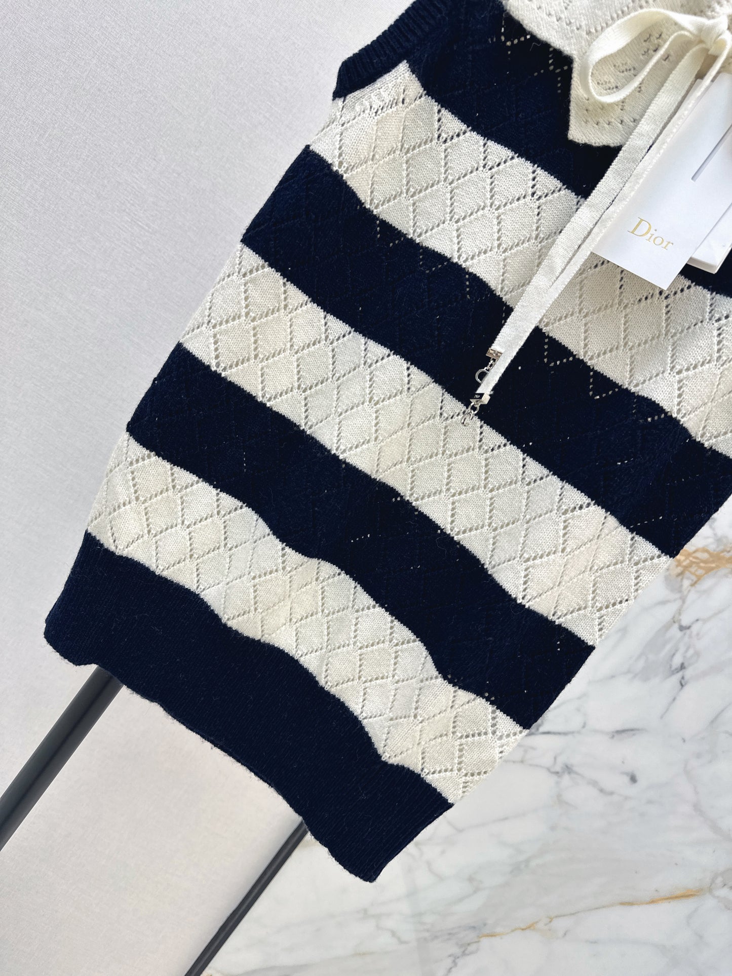 26SS NEW Hollow lace knitted vest