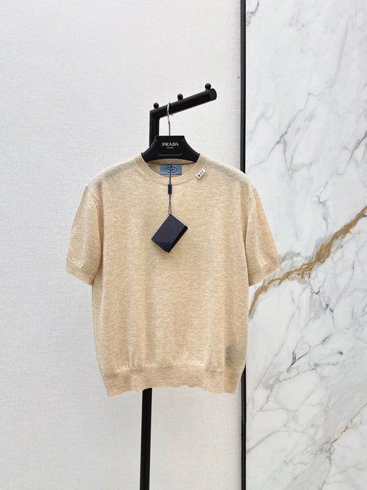 26SS NEW Classic logo-embellished short-sleeved sweater