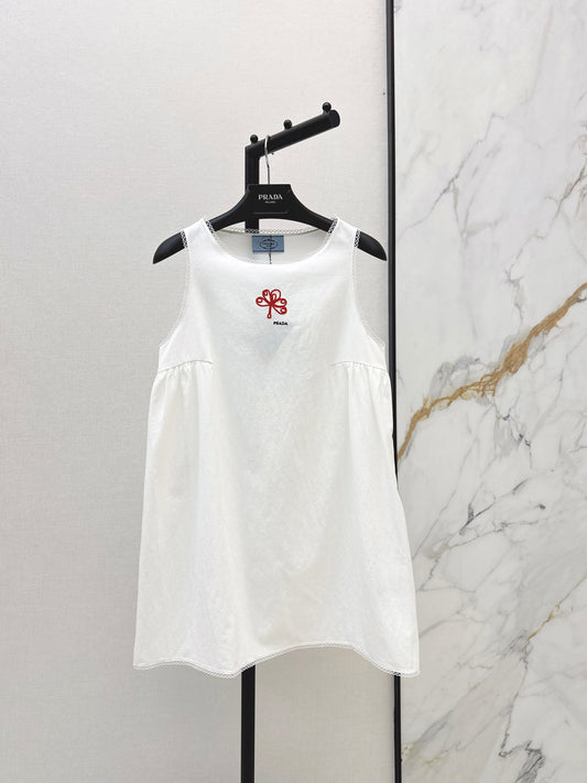 26SS NEW Embroidered lace sleeveless dress