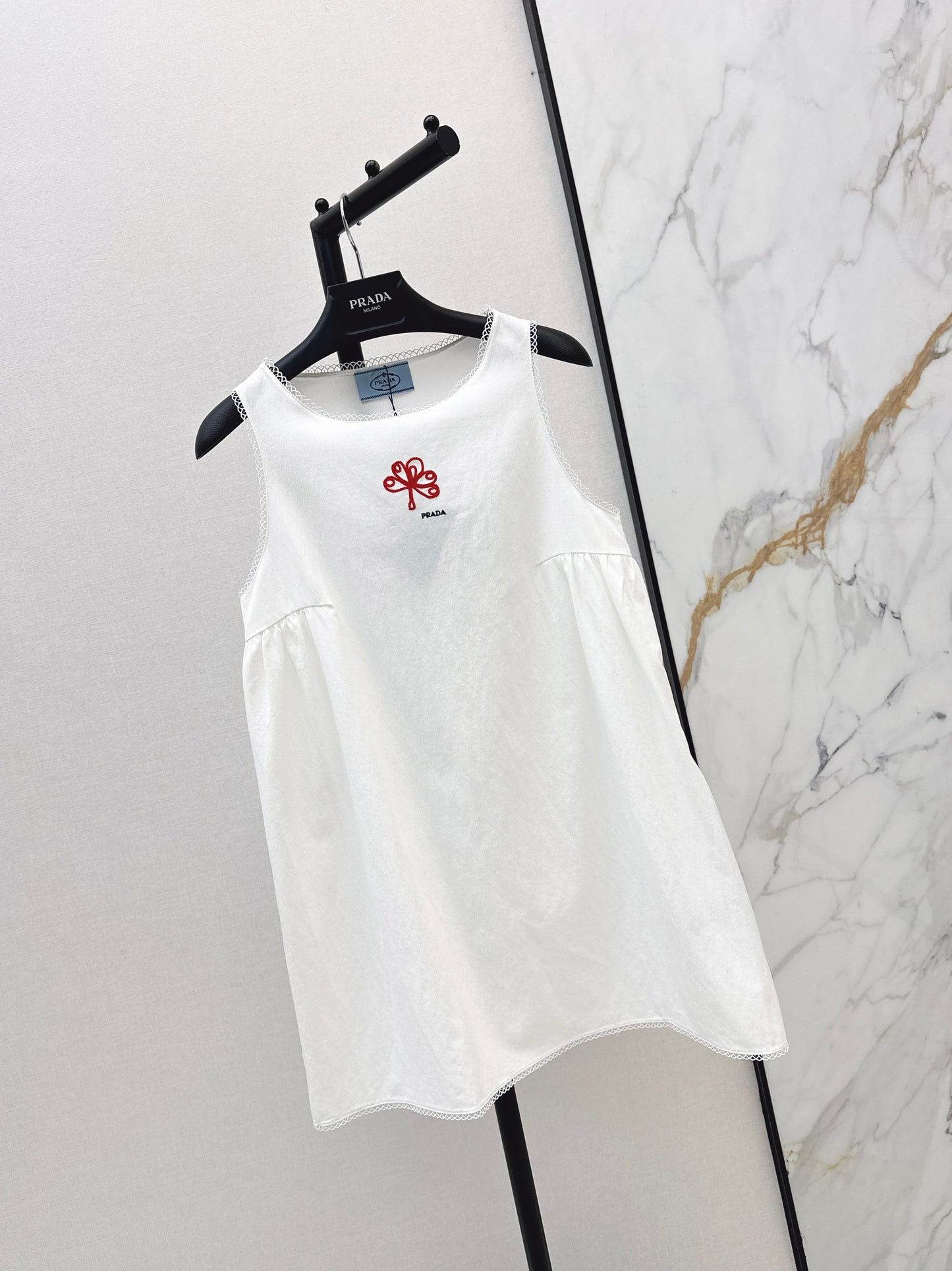 26SS NEW Embroidered lace sleeveless dress