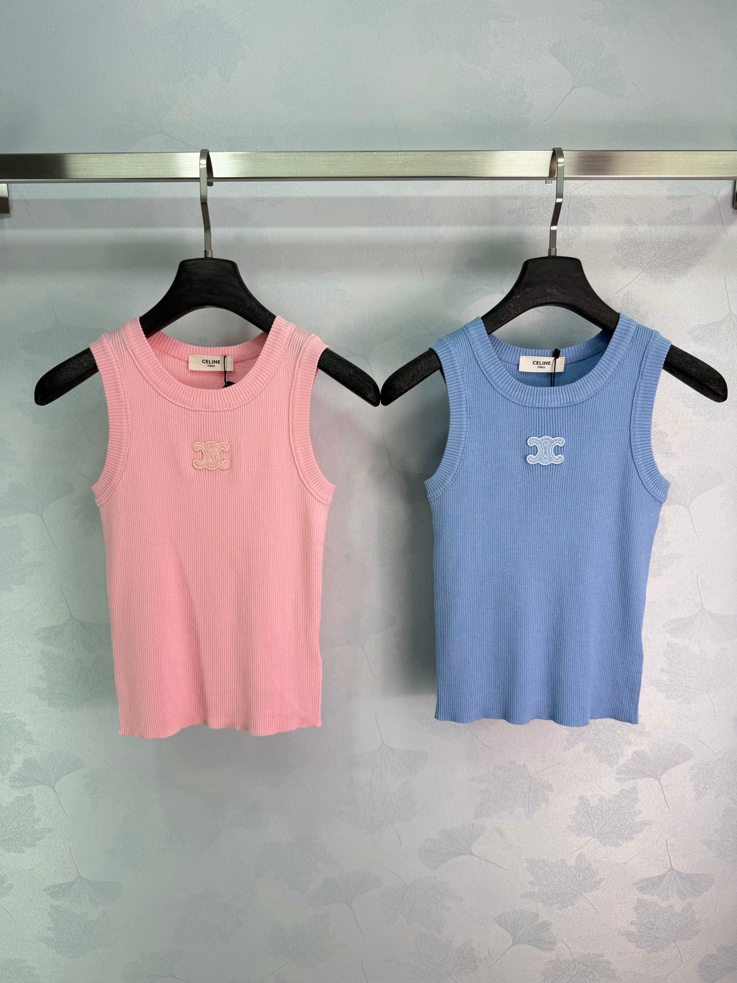 26SS NEW ribbed embroidered vest