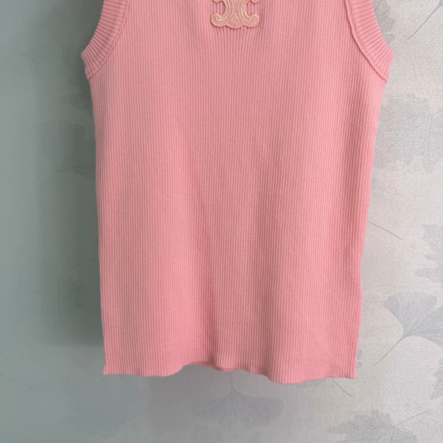 26SS NEW ribbed embroidered vest