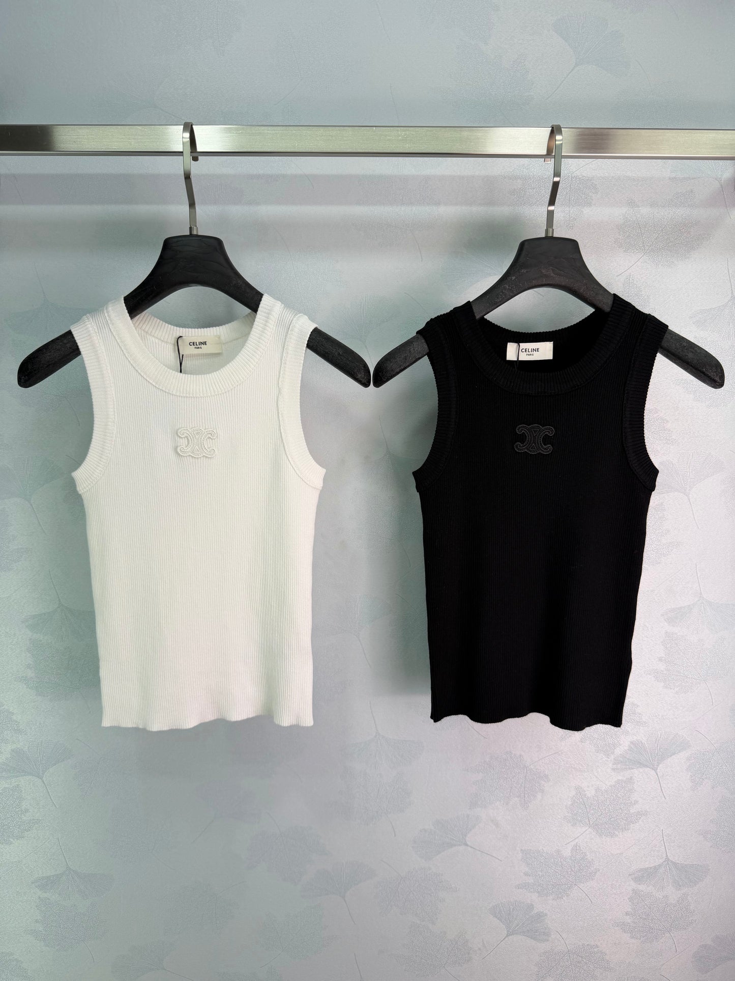 26SS NEW ribbed embroidered vest