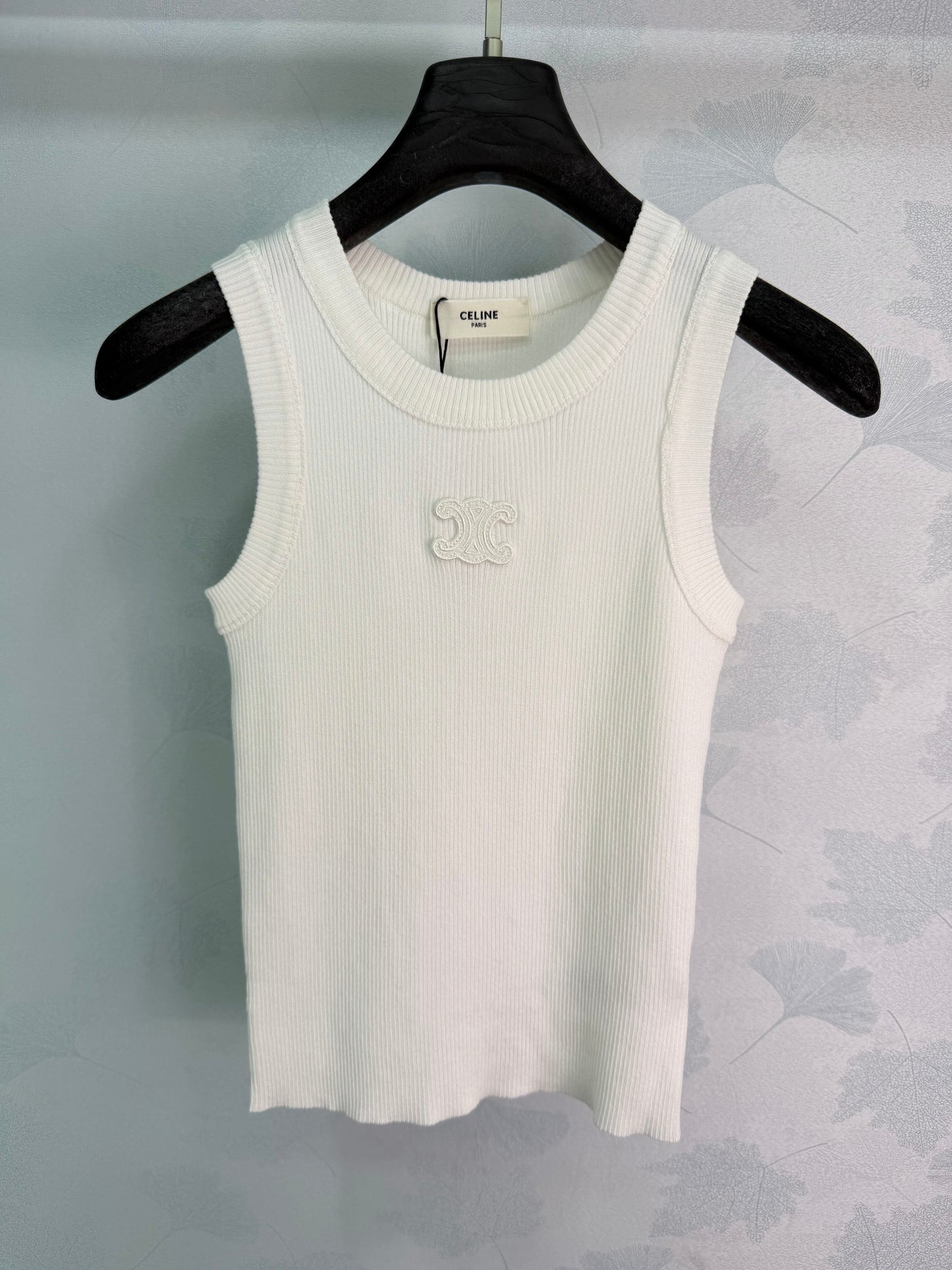 26SS NEW ribbed embroidered vest