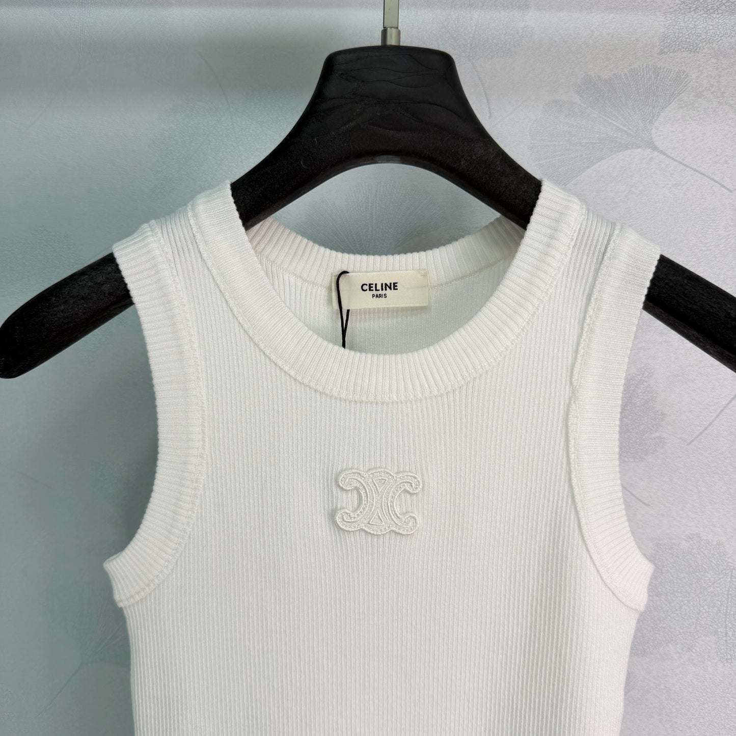 26SS NEW ribbed embroidered vest
