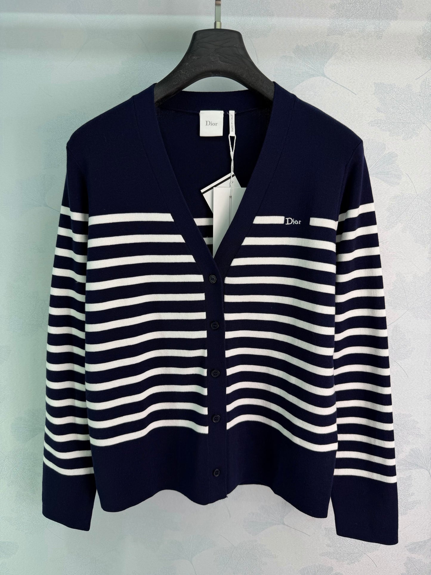 26SS NEW Striped knitted cardigan