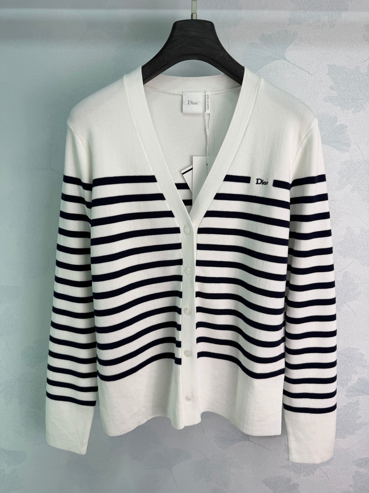 26SS NEW Striped knitted cardigan