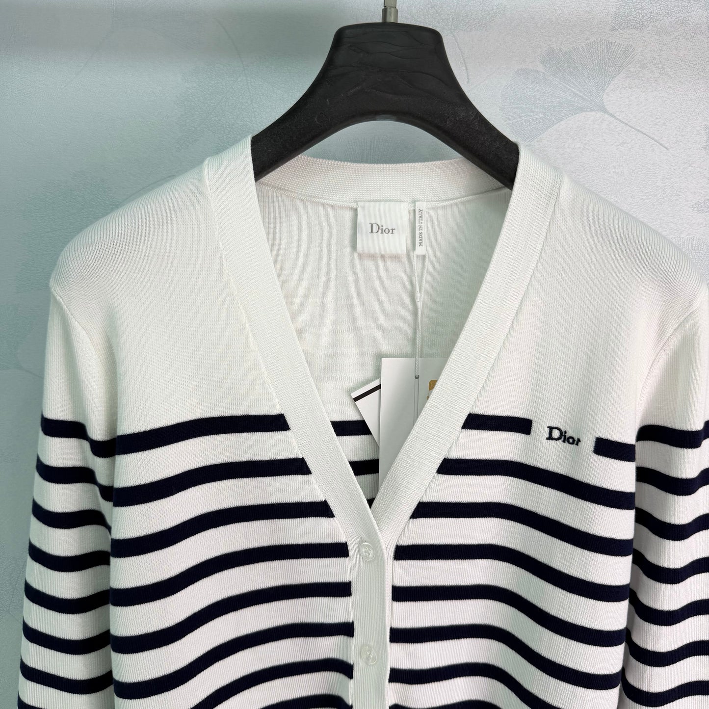 26SS NEW Striped knitted cardigan