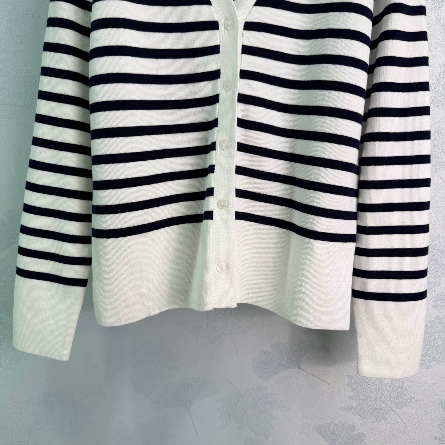 26SS NEW Striped knitted cardigan