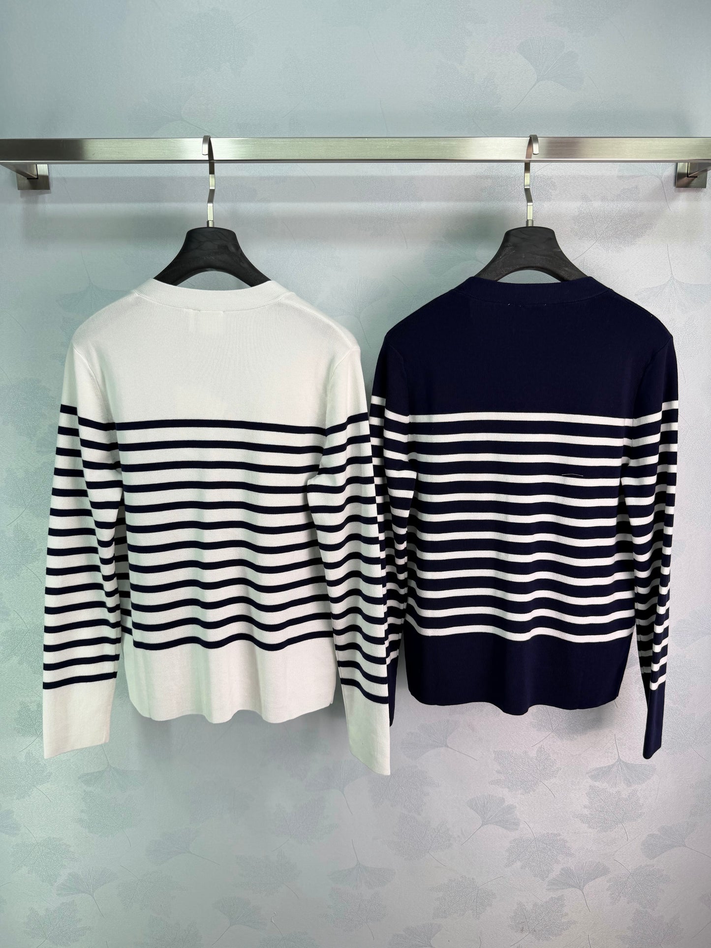 26SS NEW Striped knitted cardigan