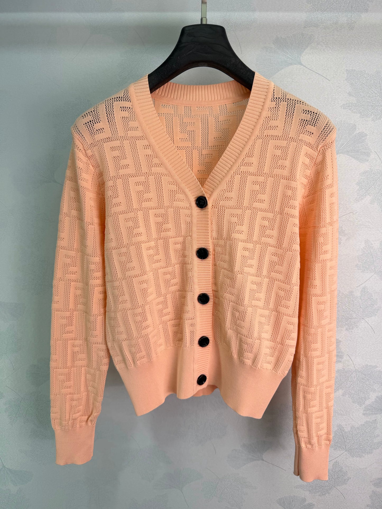 26SS NEW FF jacquard knitted cardigan