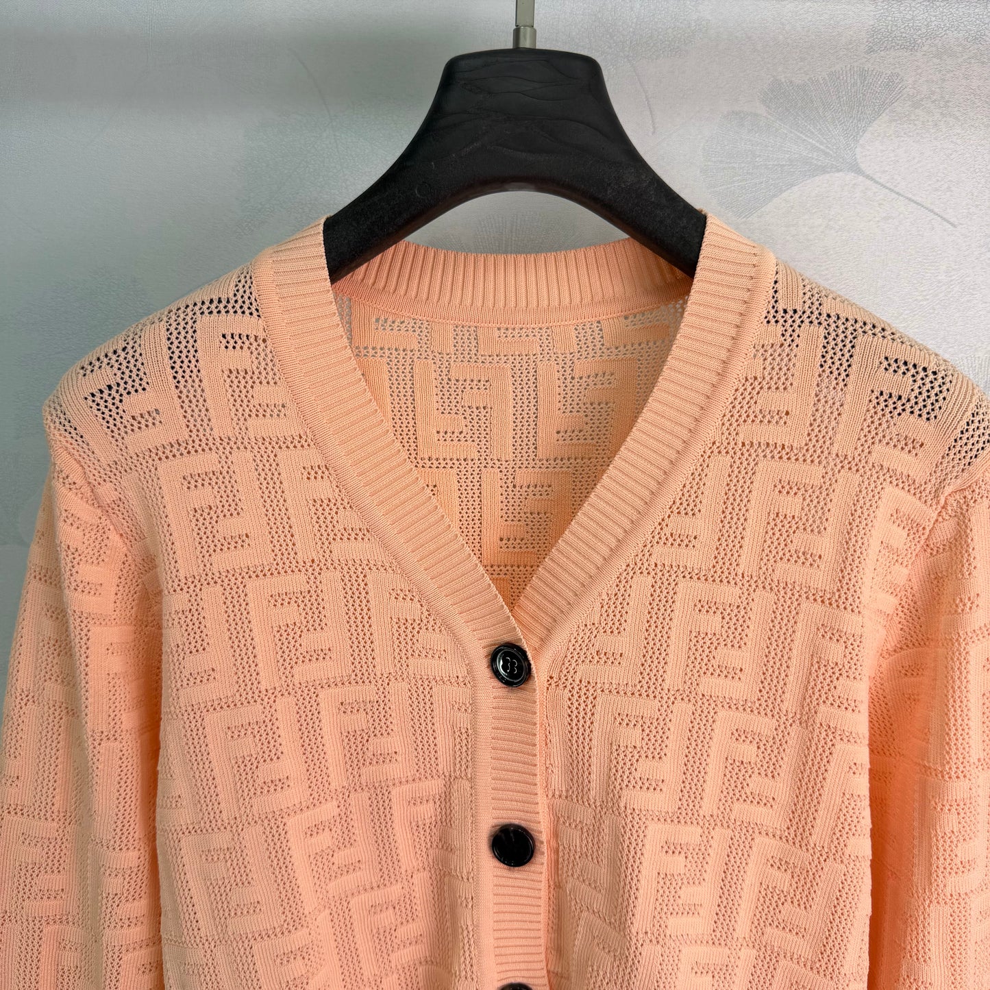 26SS NEW FF jacquard knitted cardigan