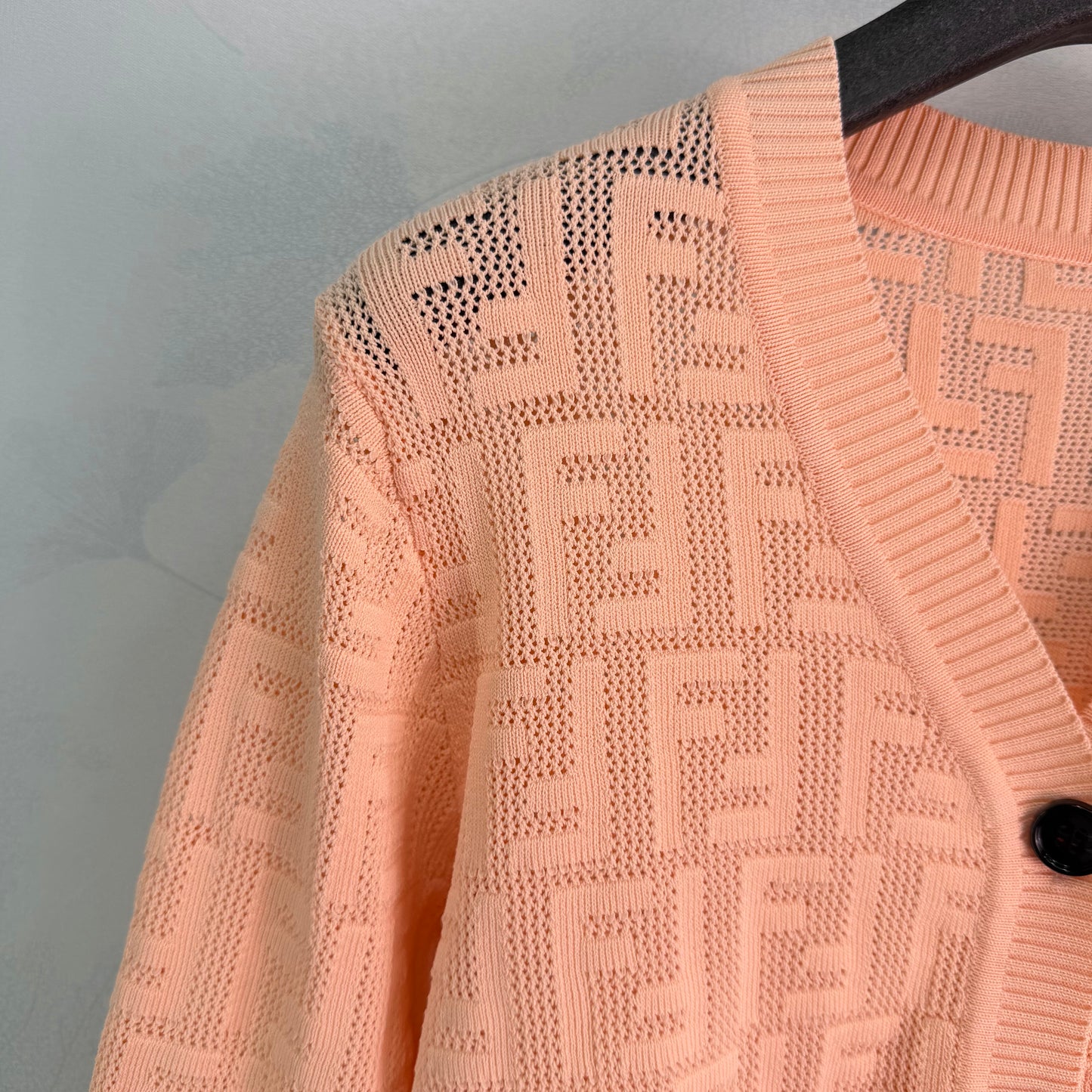 26SS NEW FF jacquard knitted cardigan