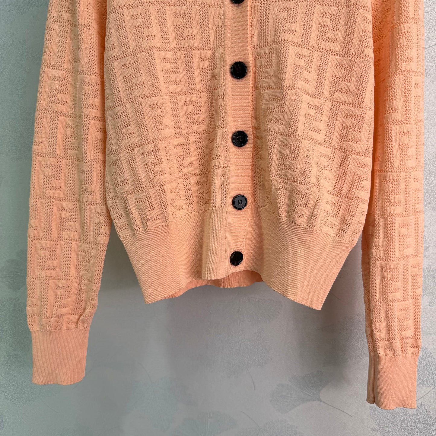 26SS NEW FF jacquard knitted cardigan