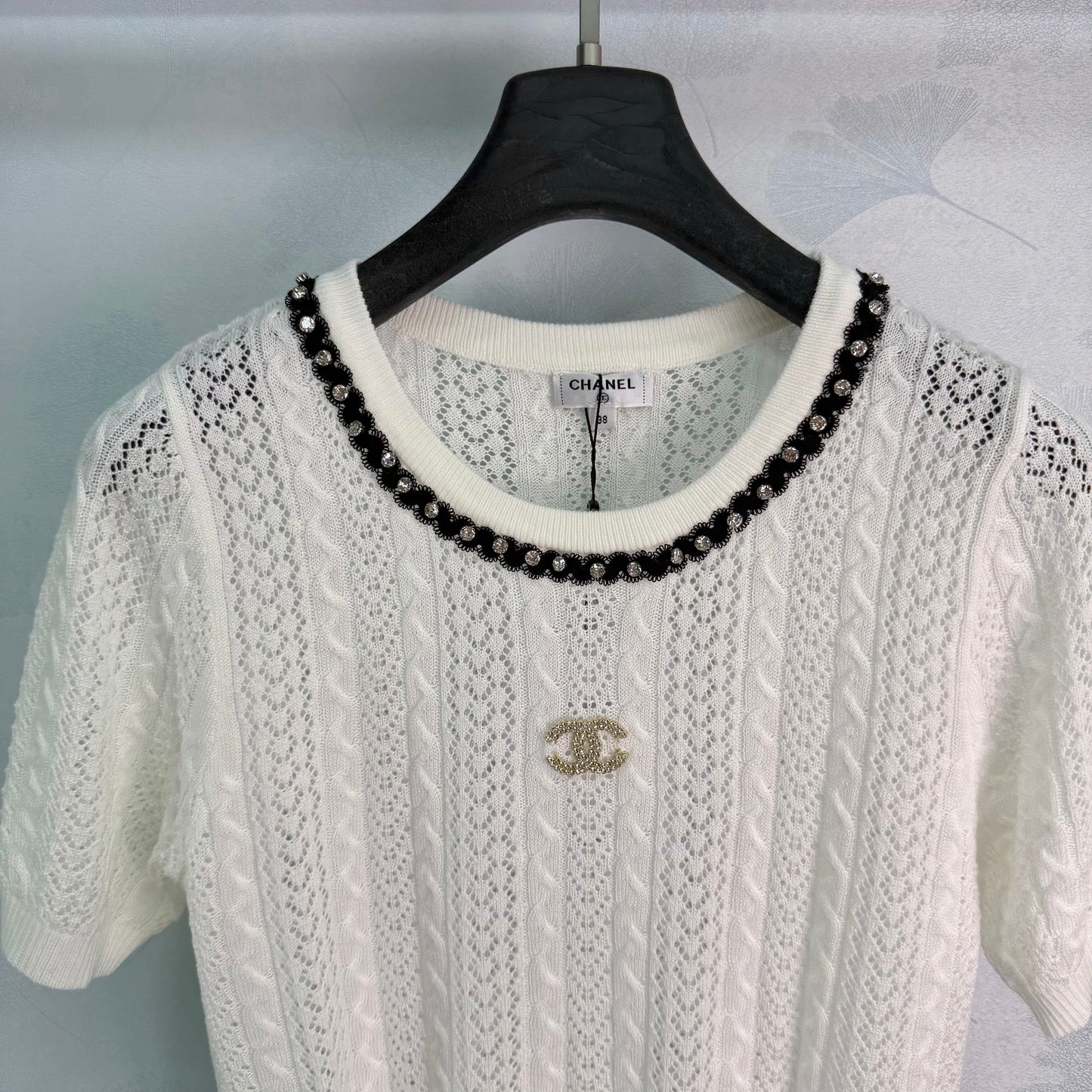 26SS NEW Hollow crew neck sweater