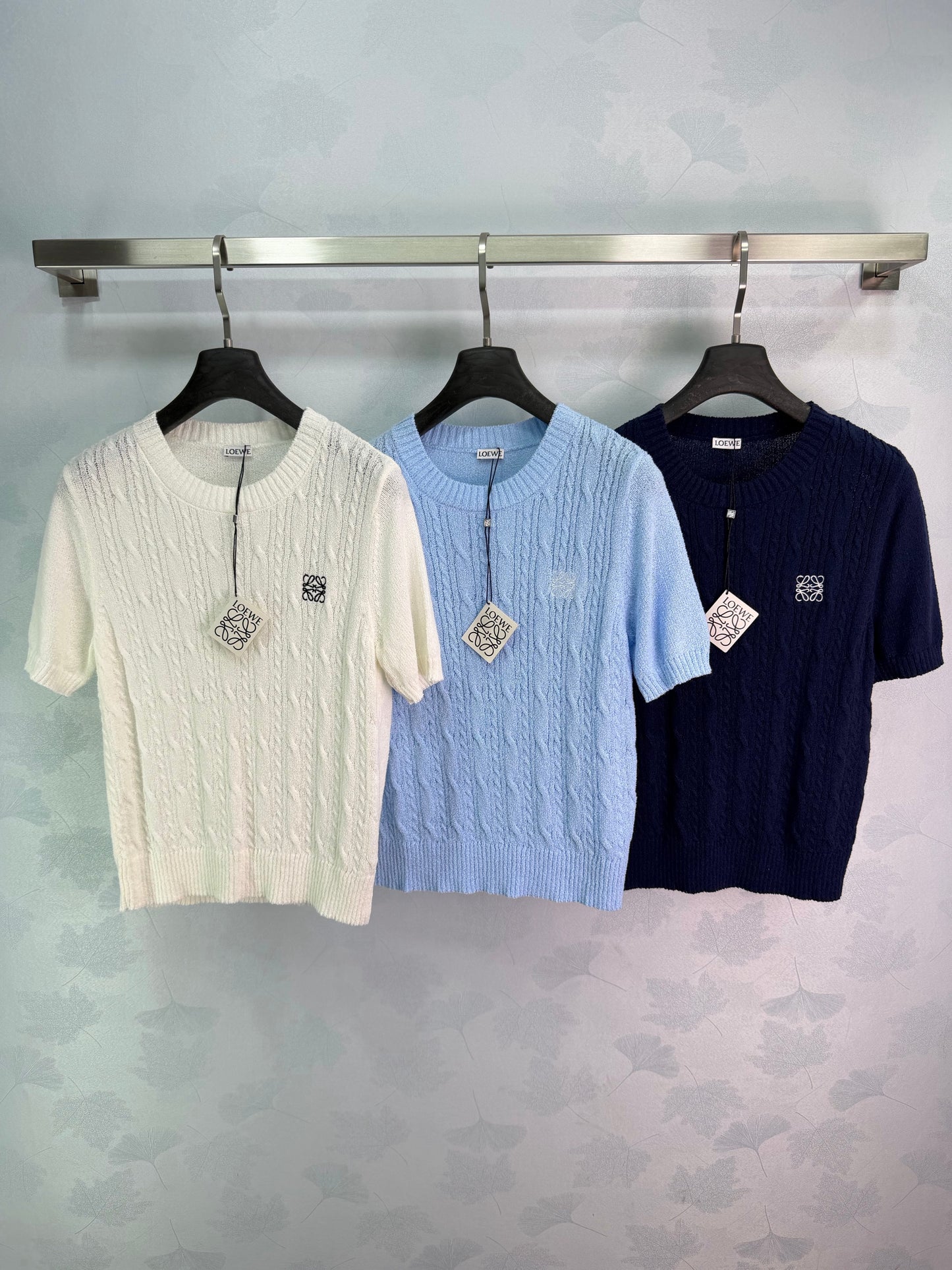 26SS NEW Cable knit short sleeves