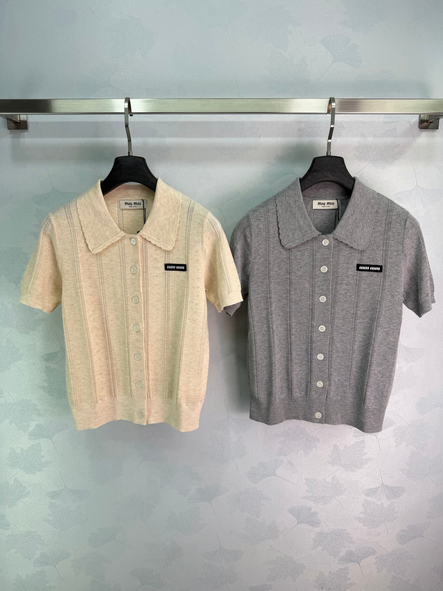 26SS NEW College style knitted POLO shirt