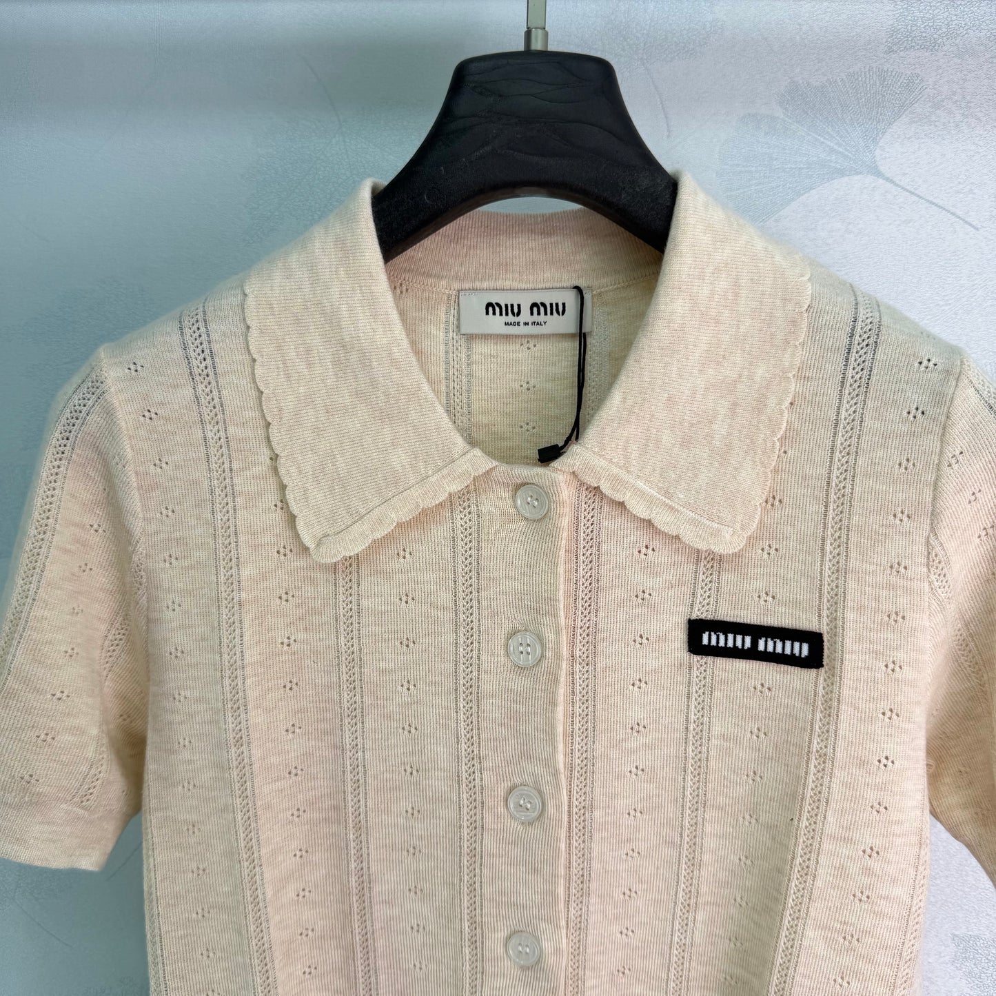 26SS NEW College style knitted POLO shirt