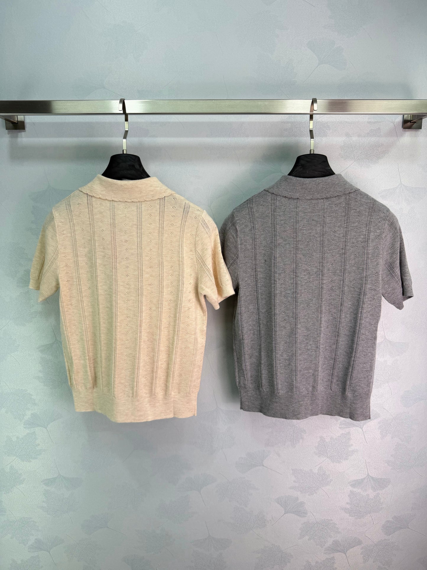26SS NEW College style knitted POLO shirt