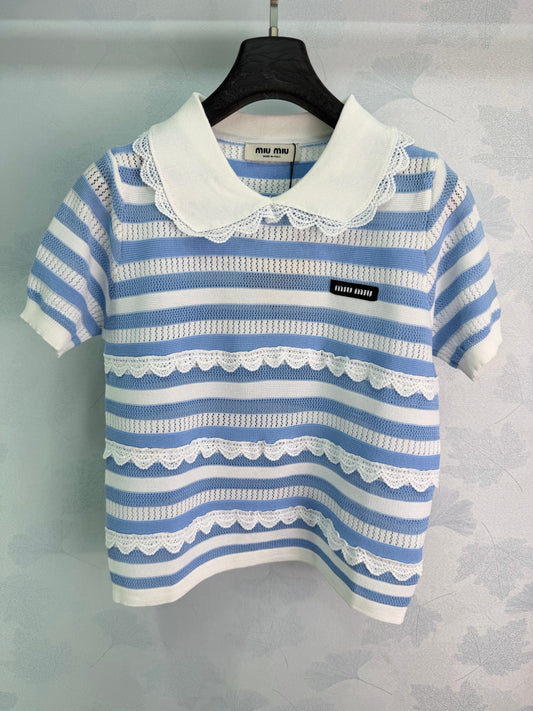 26SS NEW striped short sleeved top