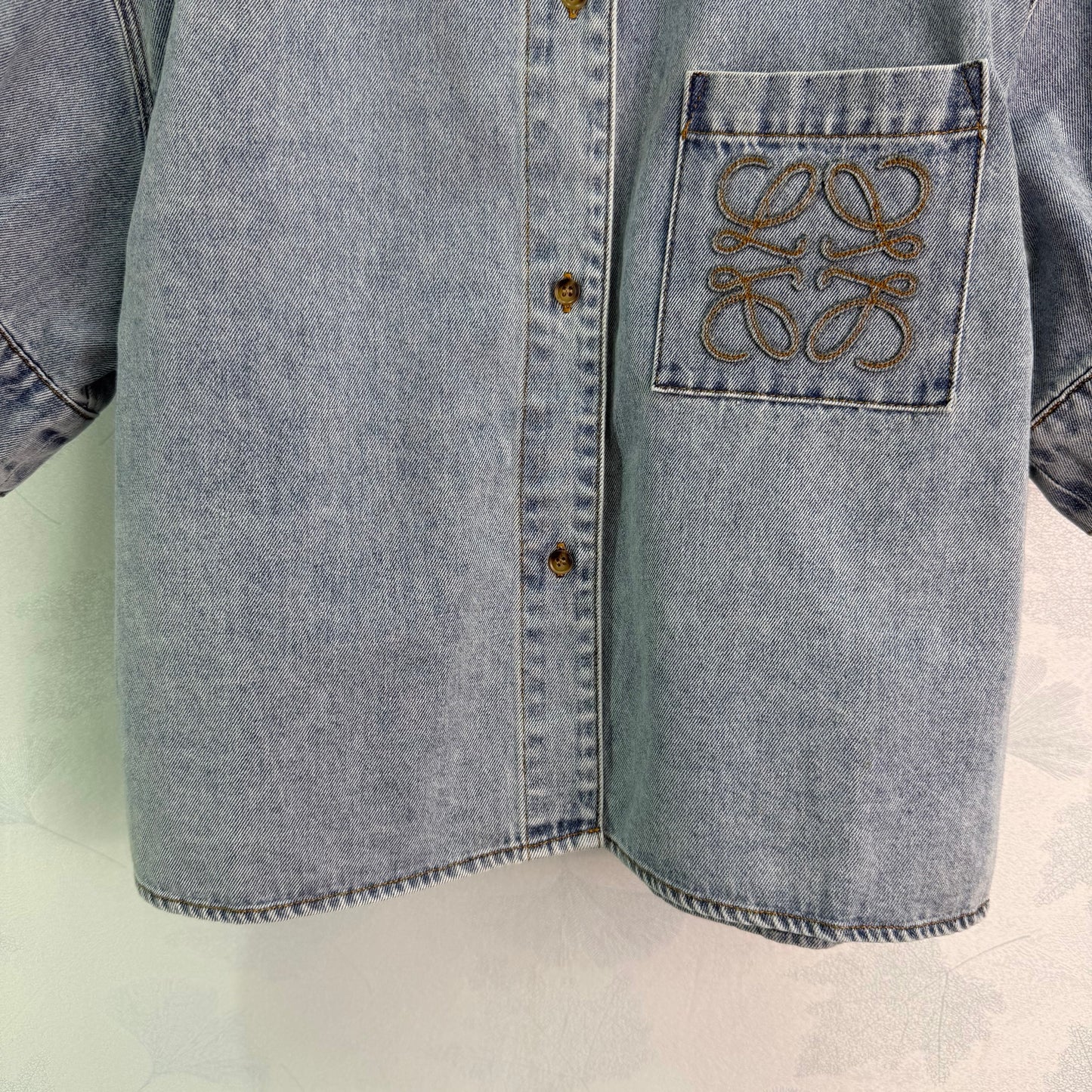 26SS NEW denim short sleeved shirt