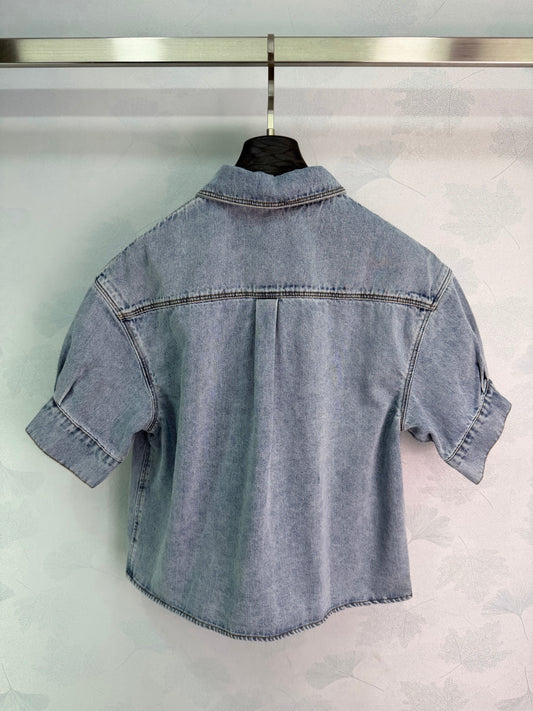26SS NEW denim short sleeved shirt