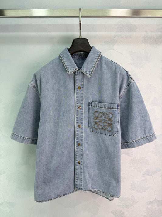 26SS NEW Shallow Water Wash Blue Soft Cowboy Shirt