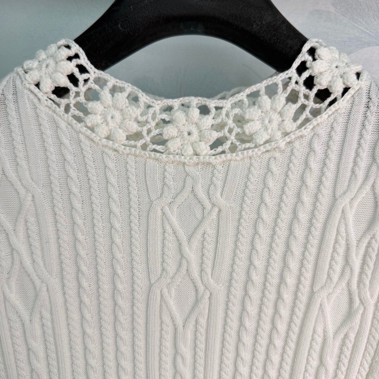 26SS NEW Knitted Little Flying Sleeve Top