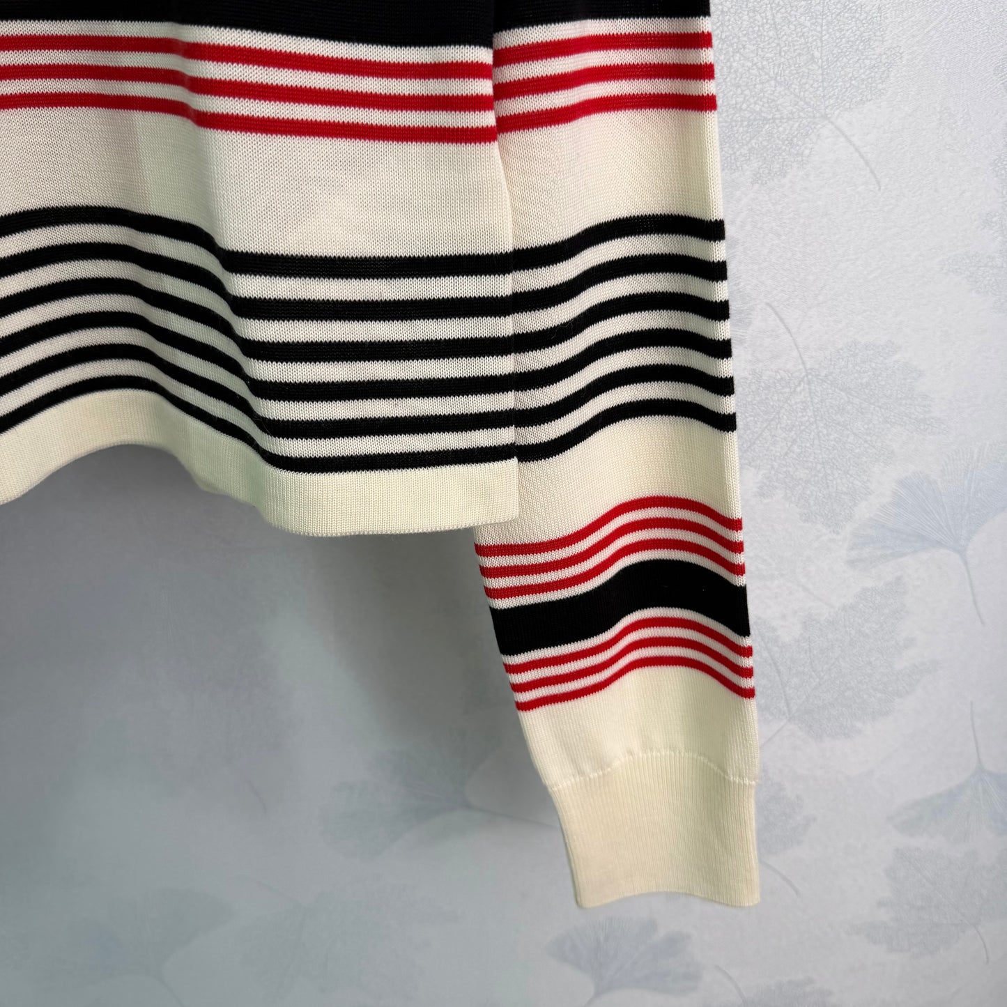 26SS NEW striped knitted polo shirt