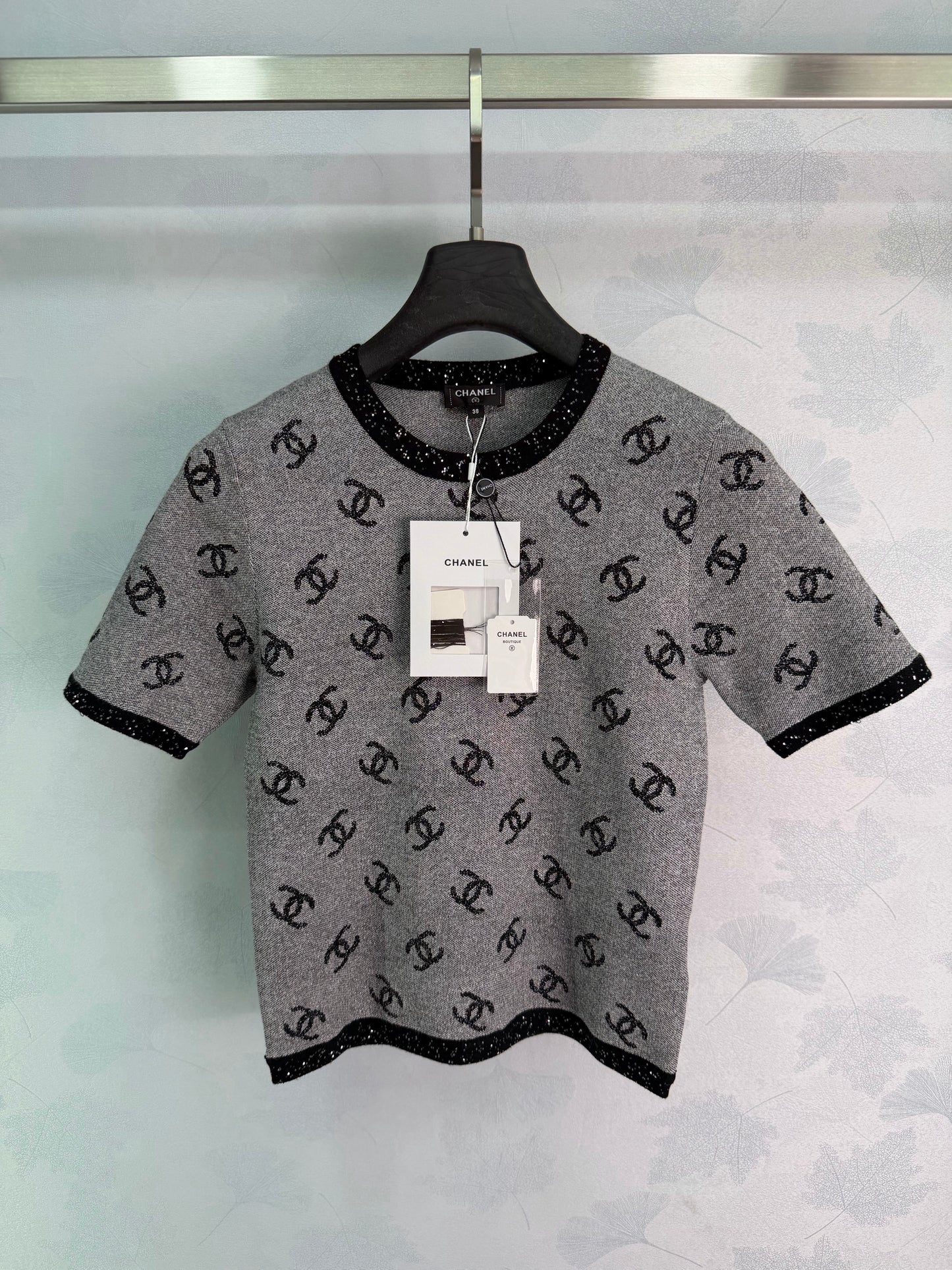26SS NEW Double C Logo Round Neck Short Sleeve