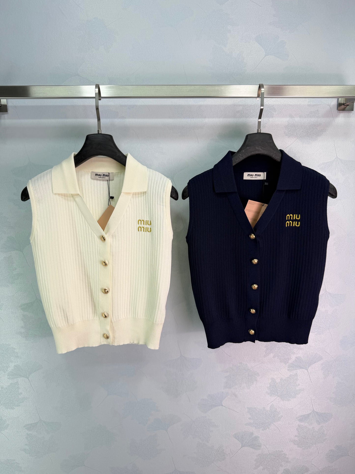 26SS NEW Knitted Polo Tank Top
