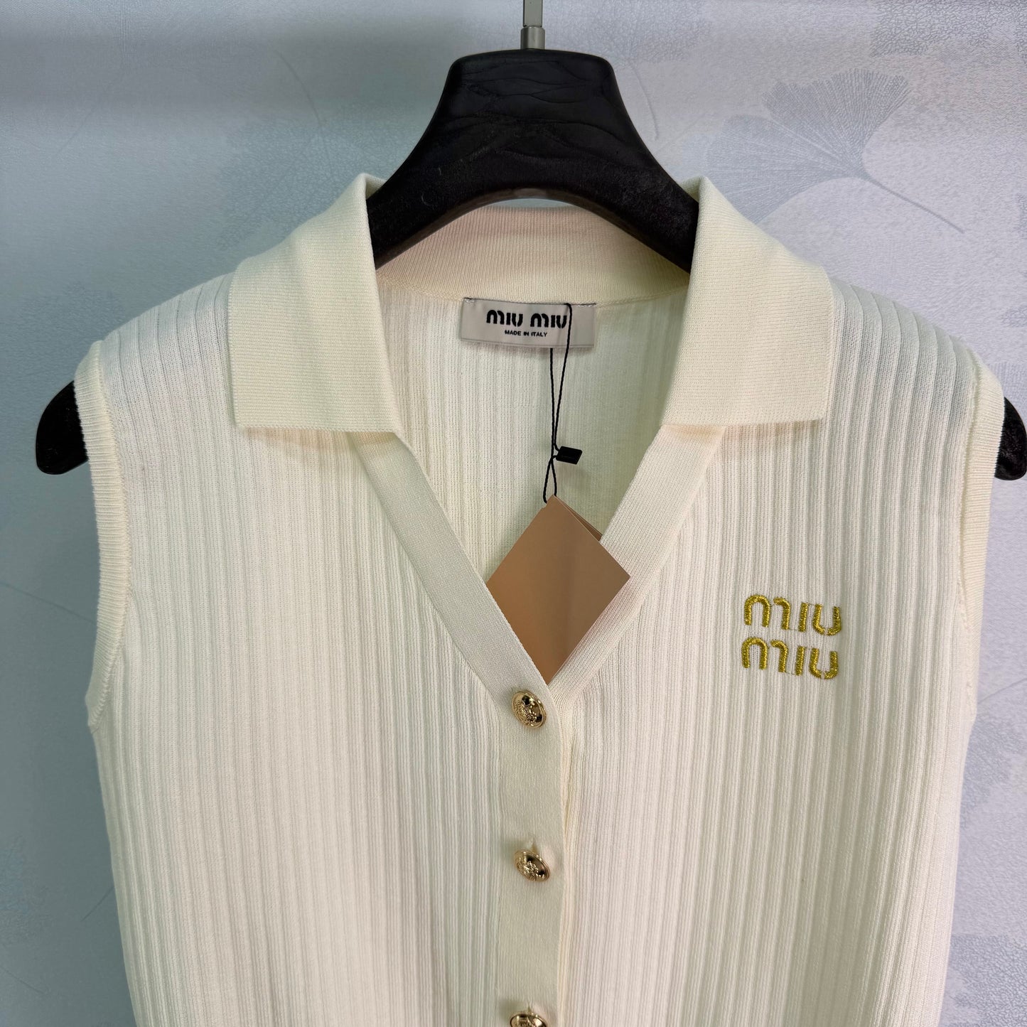 26SS NEW Knitted Polo Tank Top