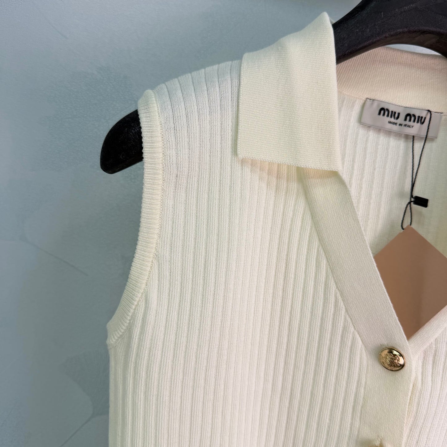 26SS NEW Knitted Polo Tank Top