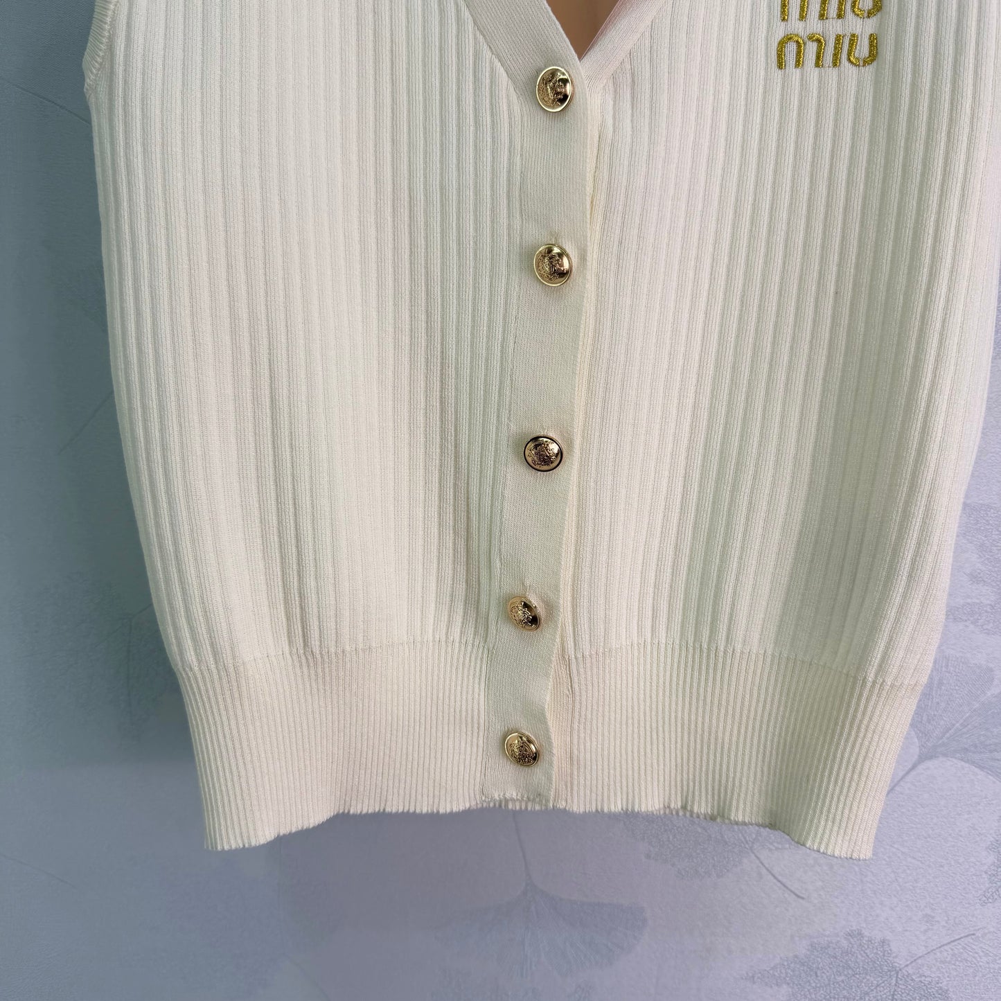 26SS NEW Knitted Polo Tank Top
