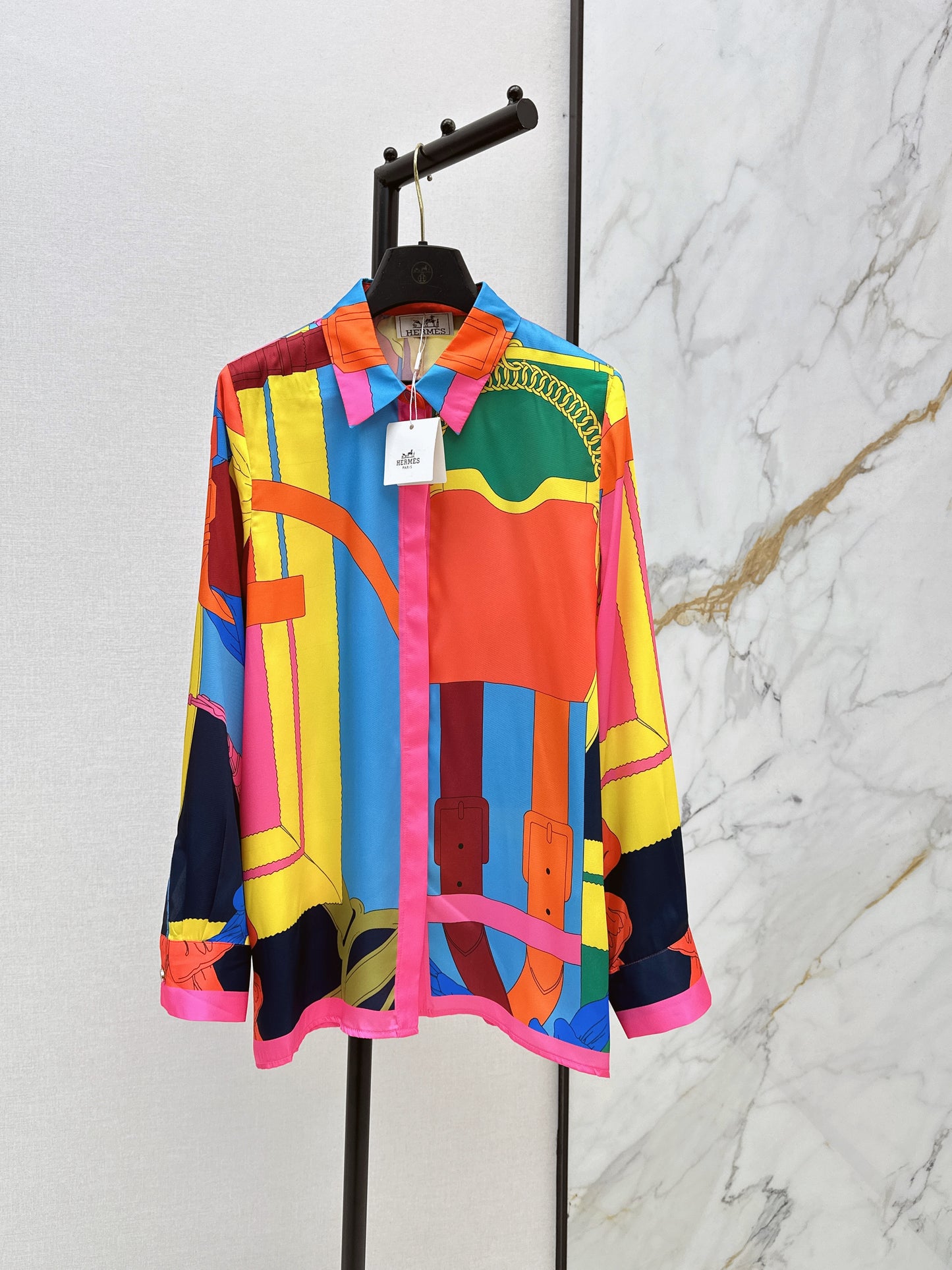 26SS NEW printed silk shirt