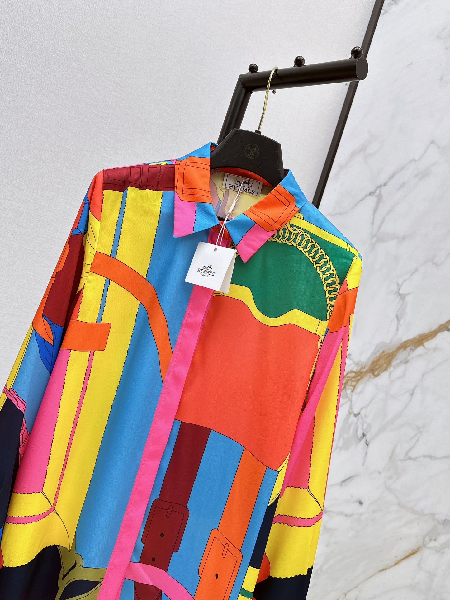 26SS NEW printed silk shirt