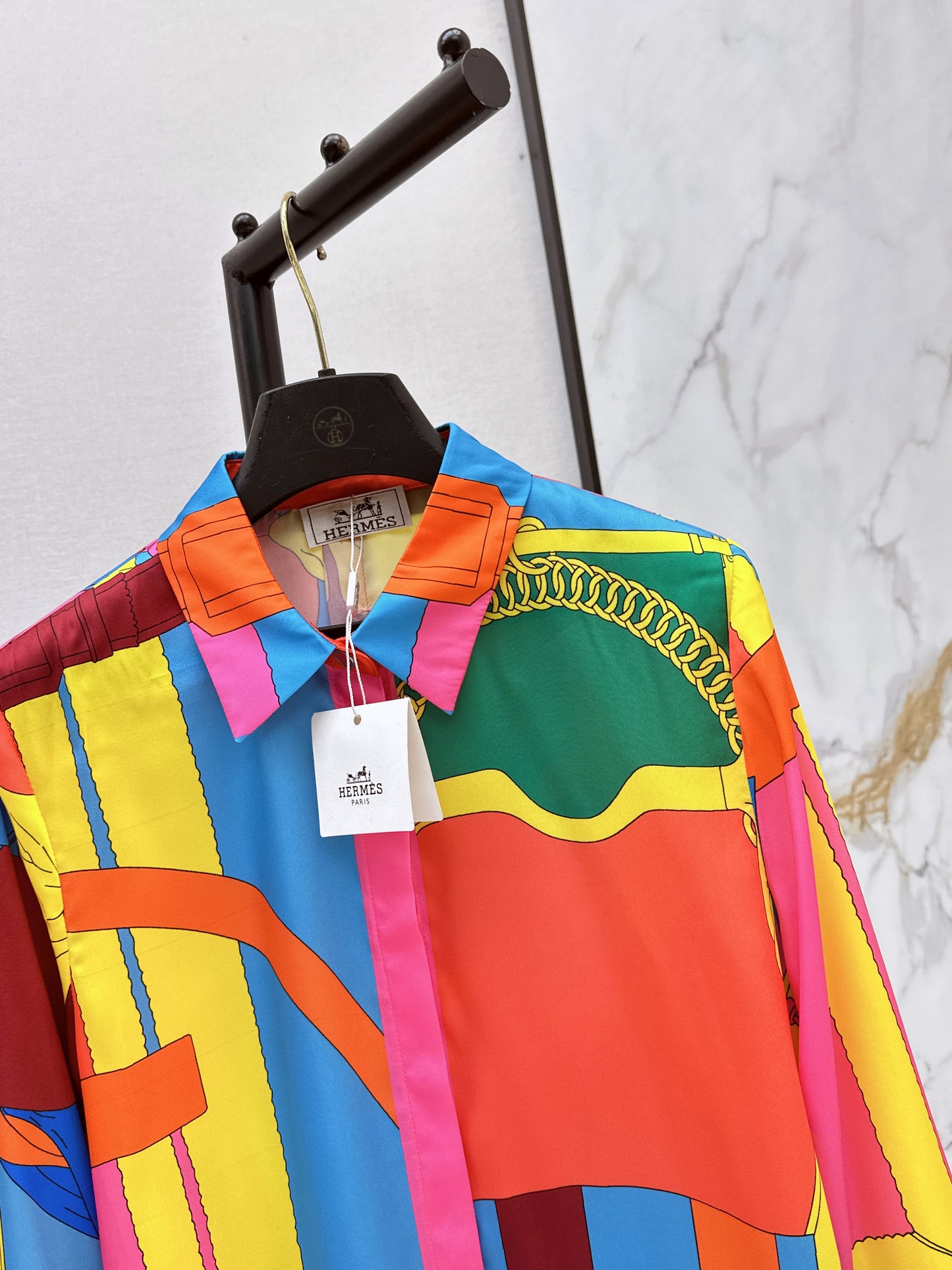 26SS NEW printed silk shirt