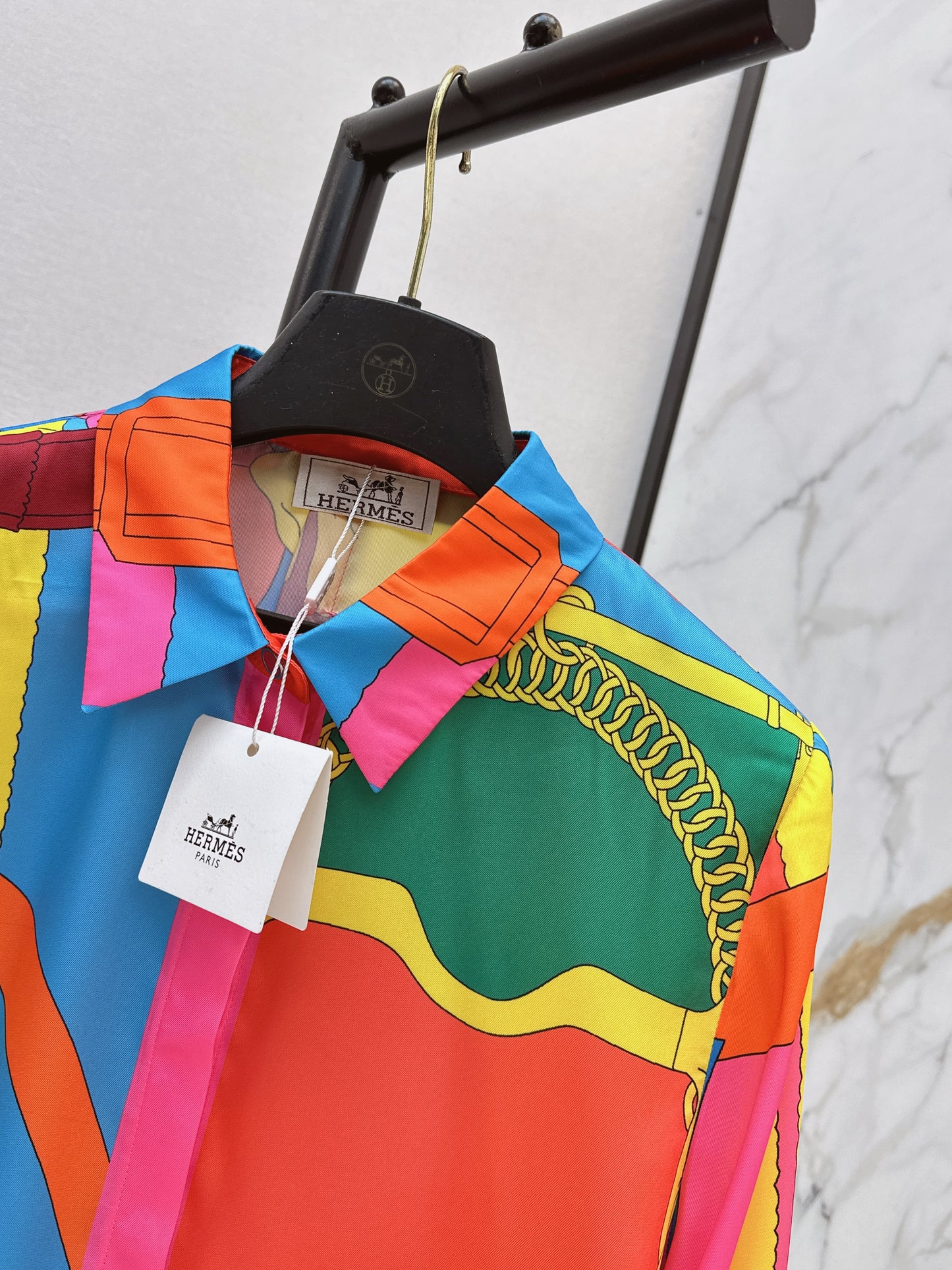 26SS NEW printed silk shirt