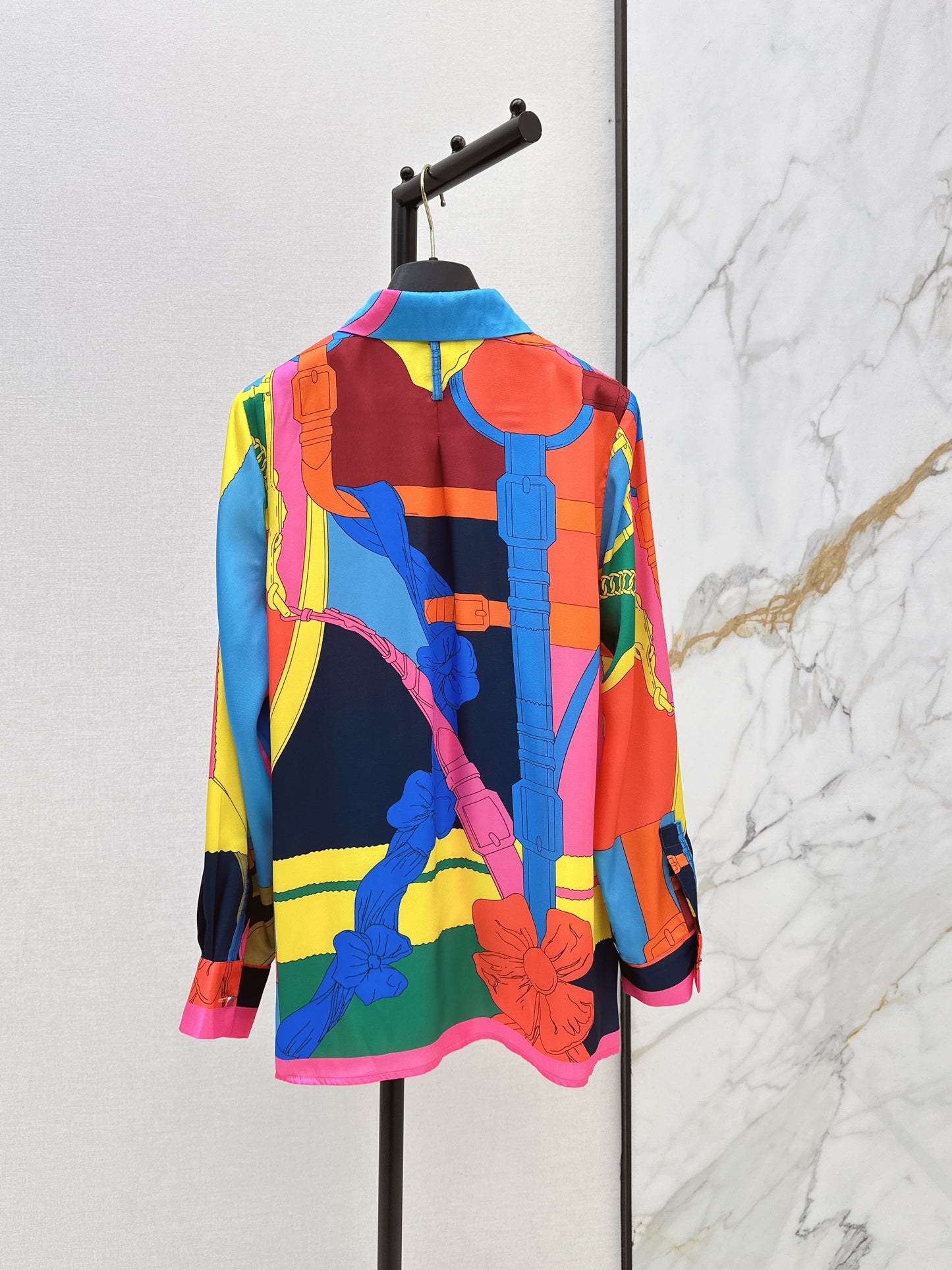 26SS NEW printed silk shirt