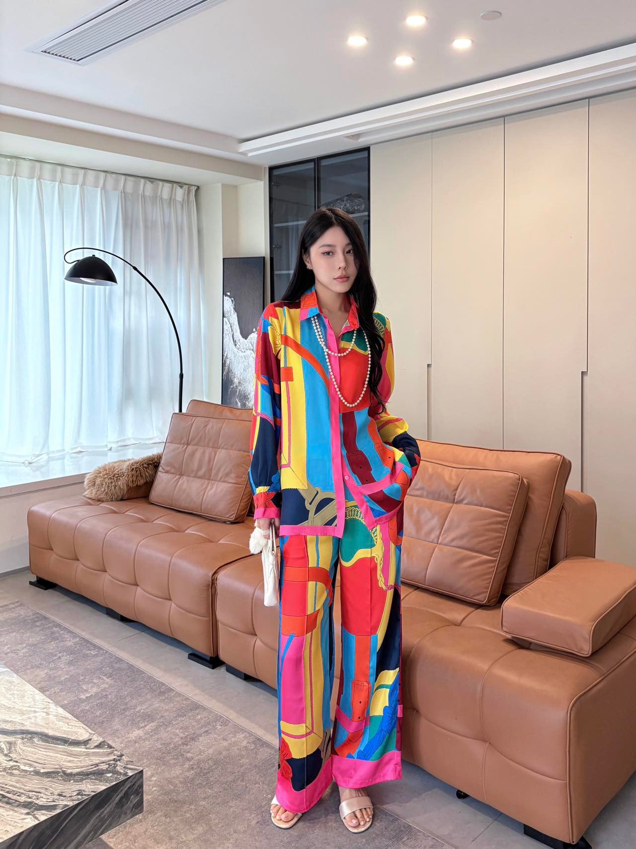 26SS NEW printed silk shirt