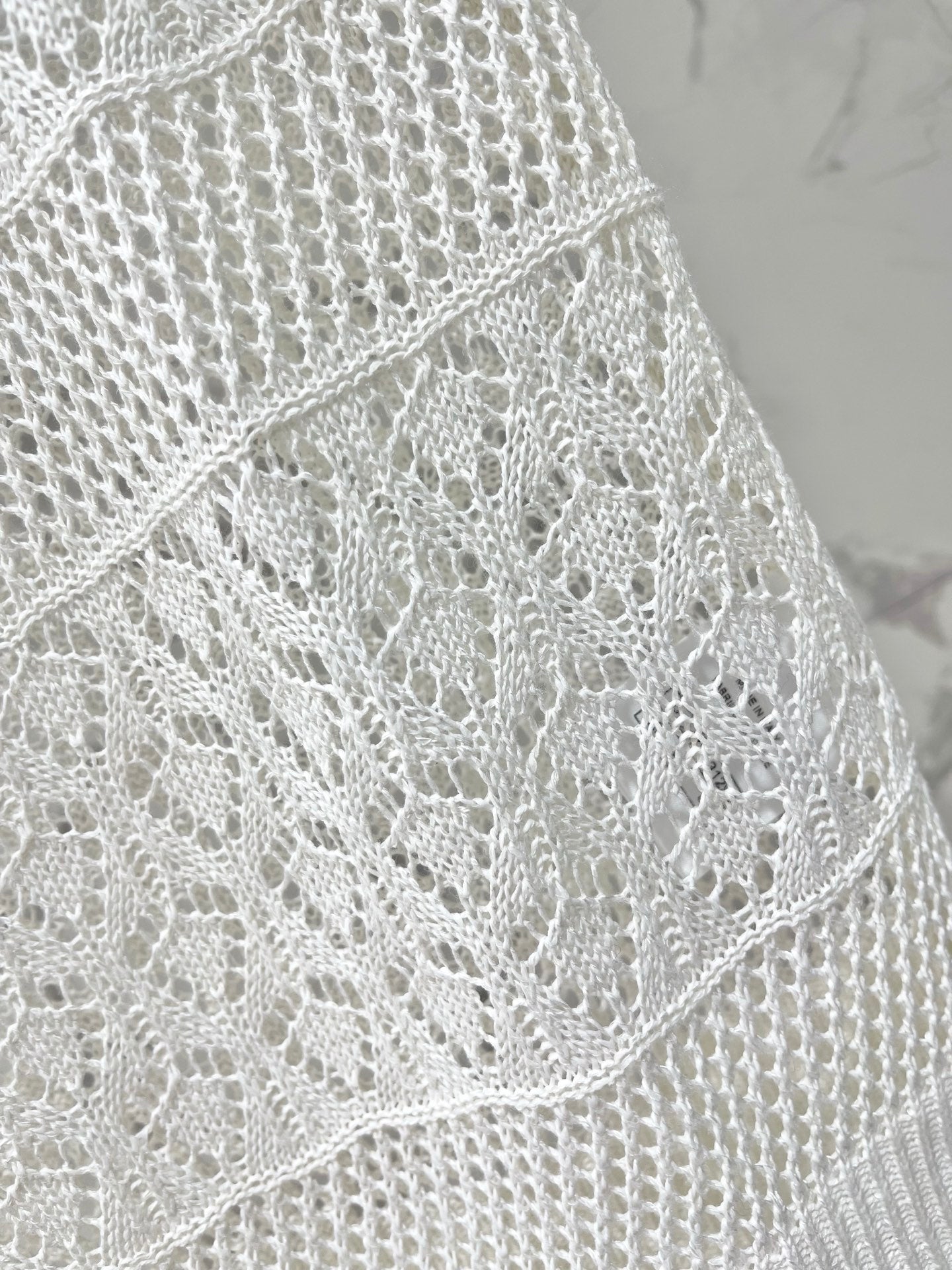 26SS NEUER französischer Revers-Hohlstrickpullover mit kurzen Ärmeln