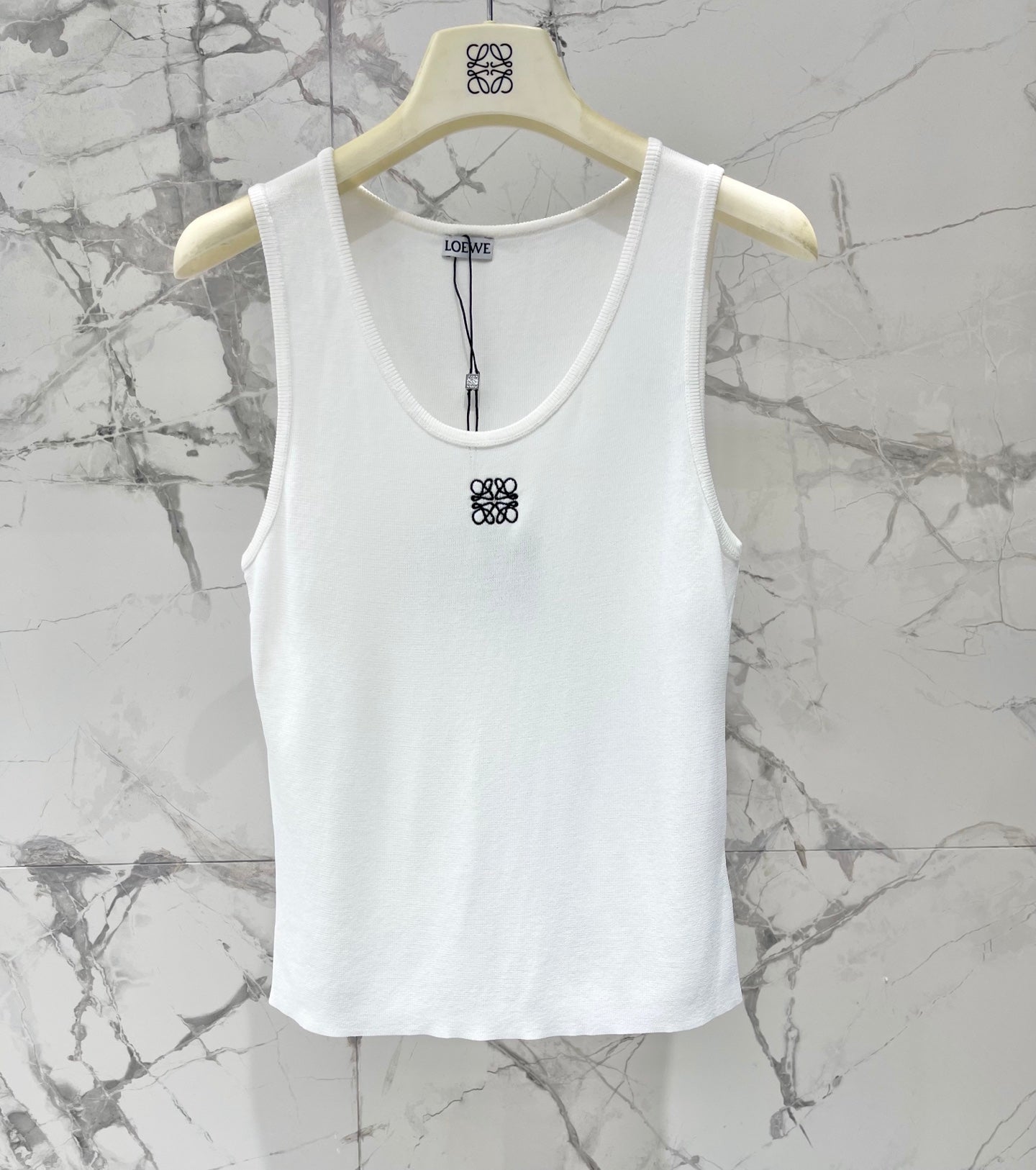 26SS NEW Embroidered knitted sleeveless vest
