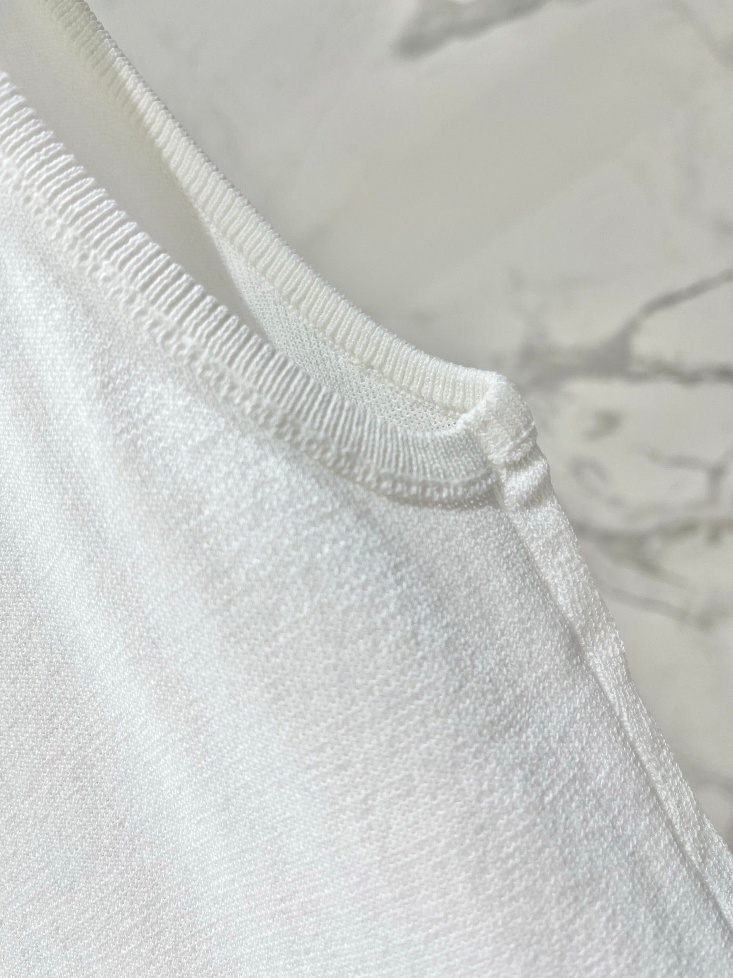 26SS NEW Embroidered knitted sleeveless vest